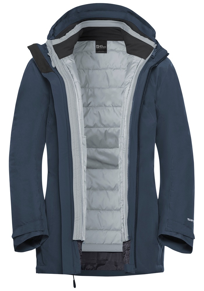 Jack Wolfskin 3-in-1-Funktionsjacke »HUNBERG 3IN1 JKT W«, mit Kapuze