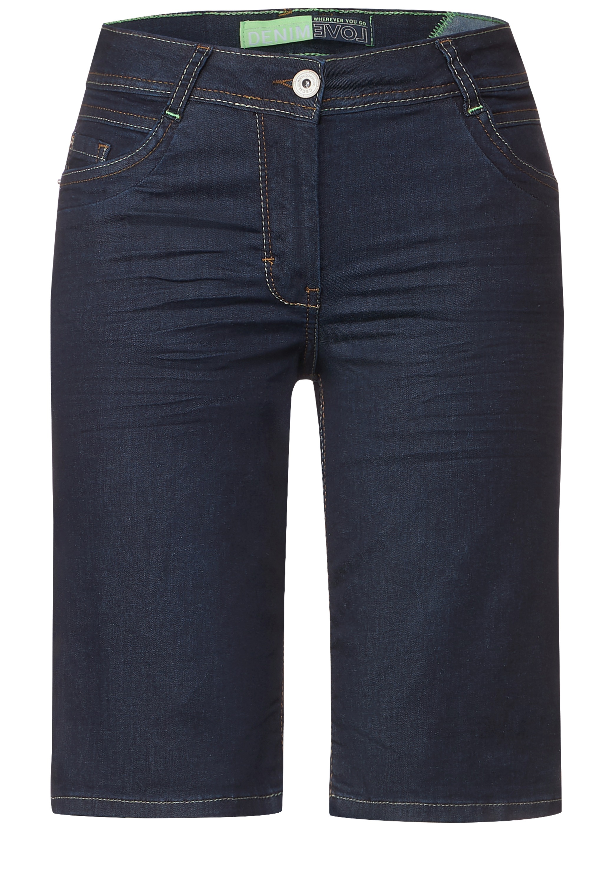 Cecil Loose-fit-Jeans, in dunkelblauer Waschung