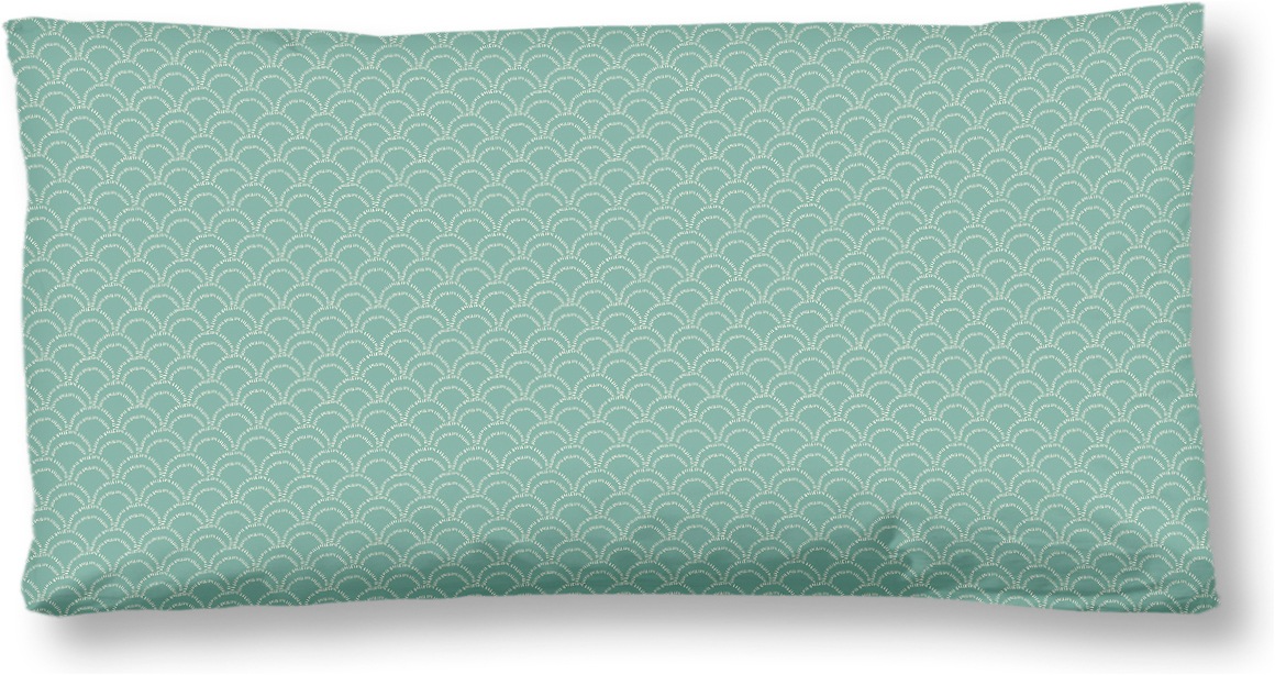 hip Kissenbezüge "Vespera" Baumwolle, Mako-Satin, 40x80, 1 Stück, Reißverschluss, grün