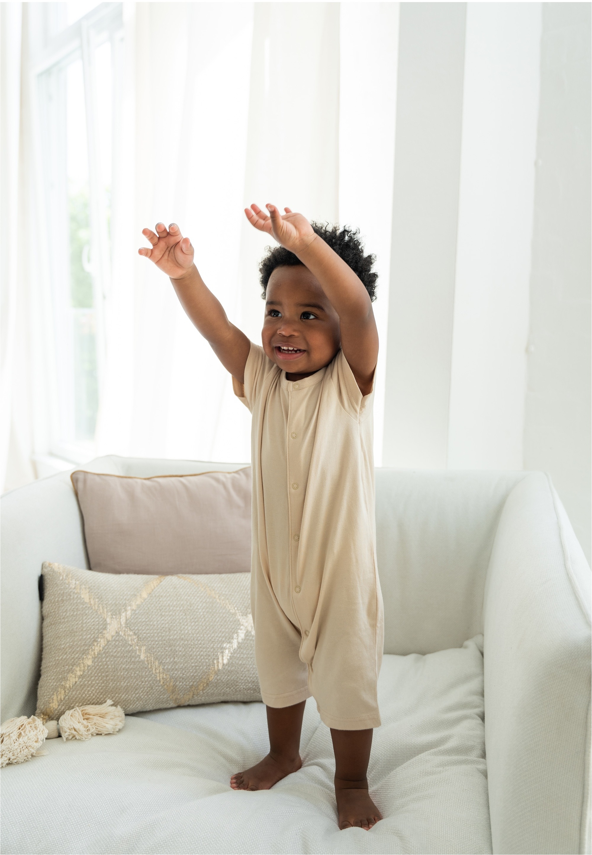 LILIPUT Jungen Jumpsuit, Gr. 74, beige, 95% Baumwolle, 5% Polyester, Overalls, 4er-Pack mit praktischen Druckknöpfen