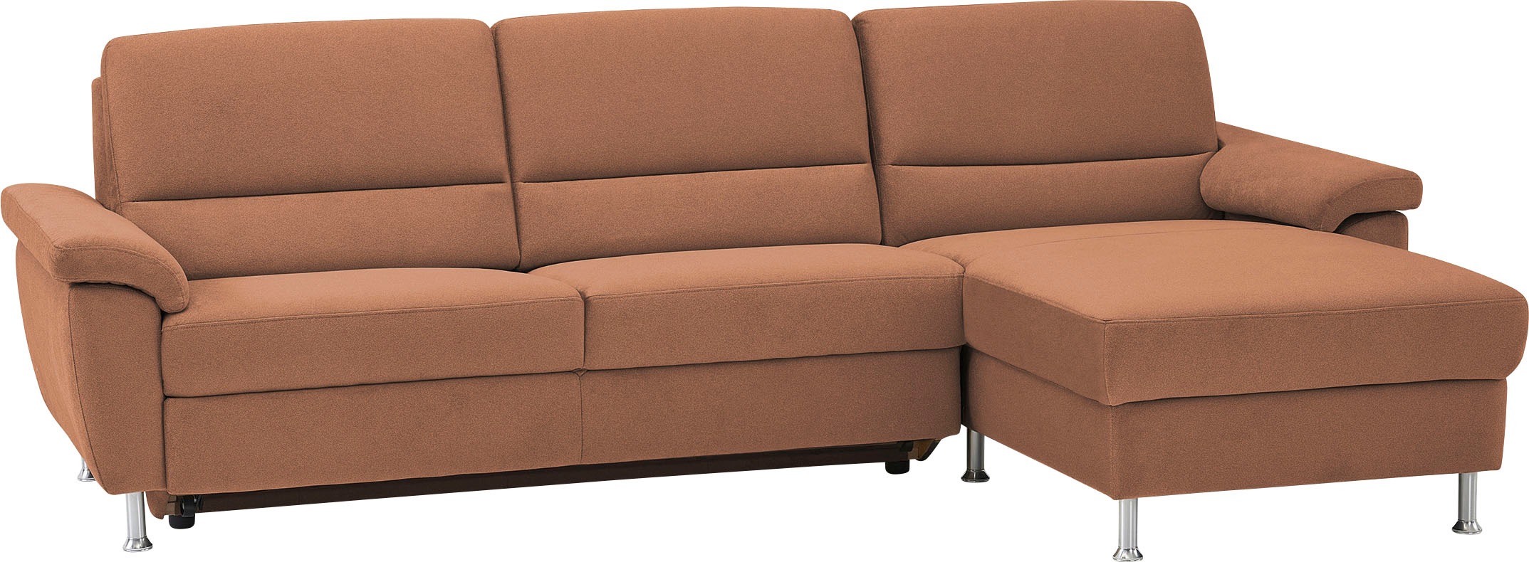 CALIZZA INTERIORS Ecksofa »Onyx L-Form«, Recamiere links oder rechts, wahlweise mit Bettfunktion, Breite 270 cm