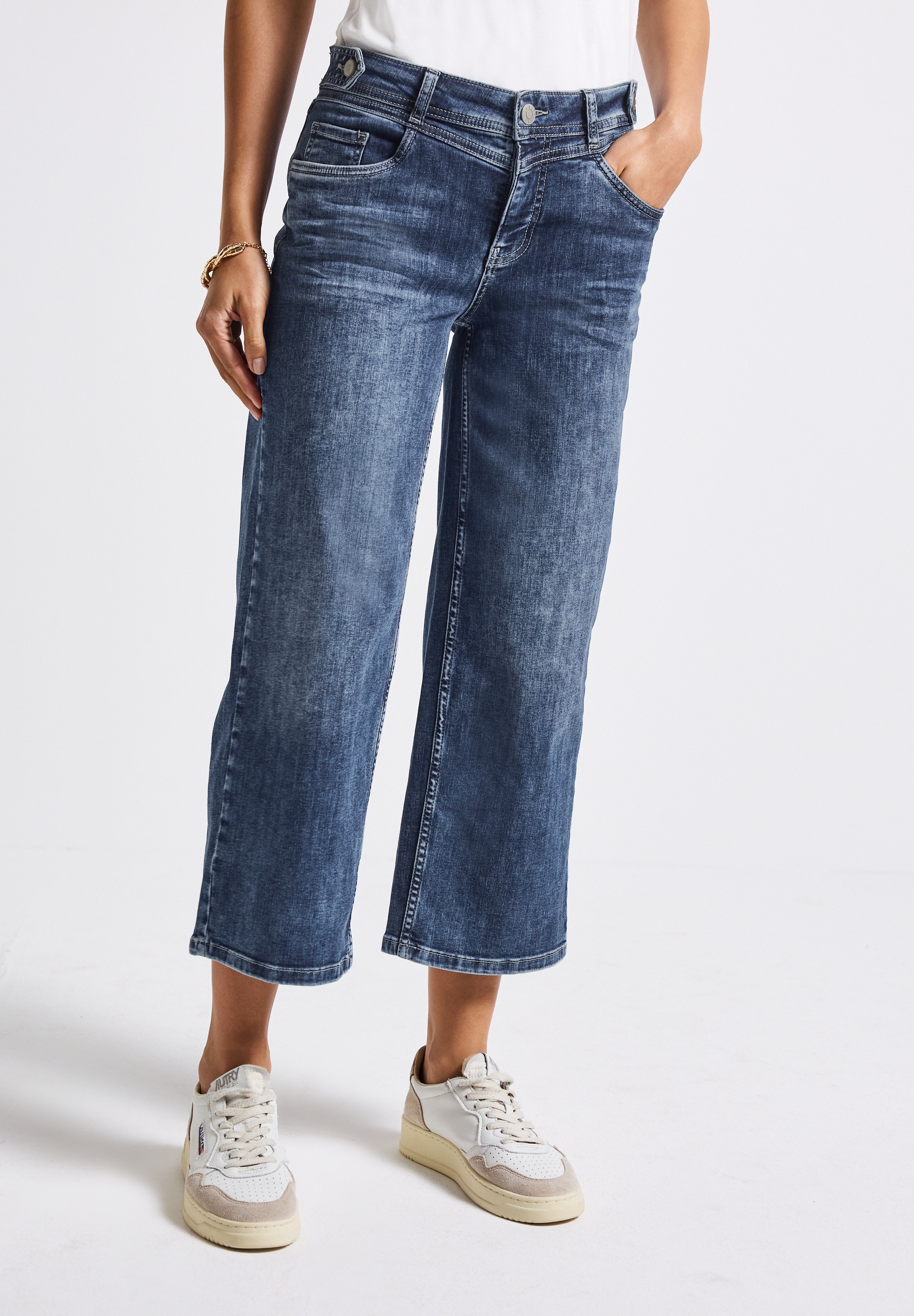STREET ONE Loose-fit-Jeans, Middle Waist