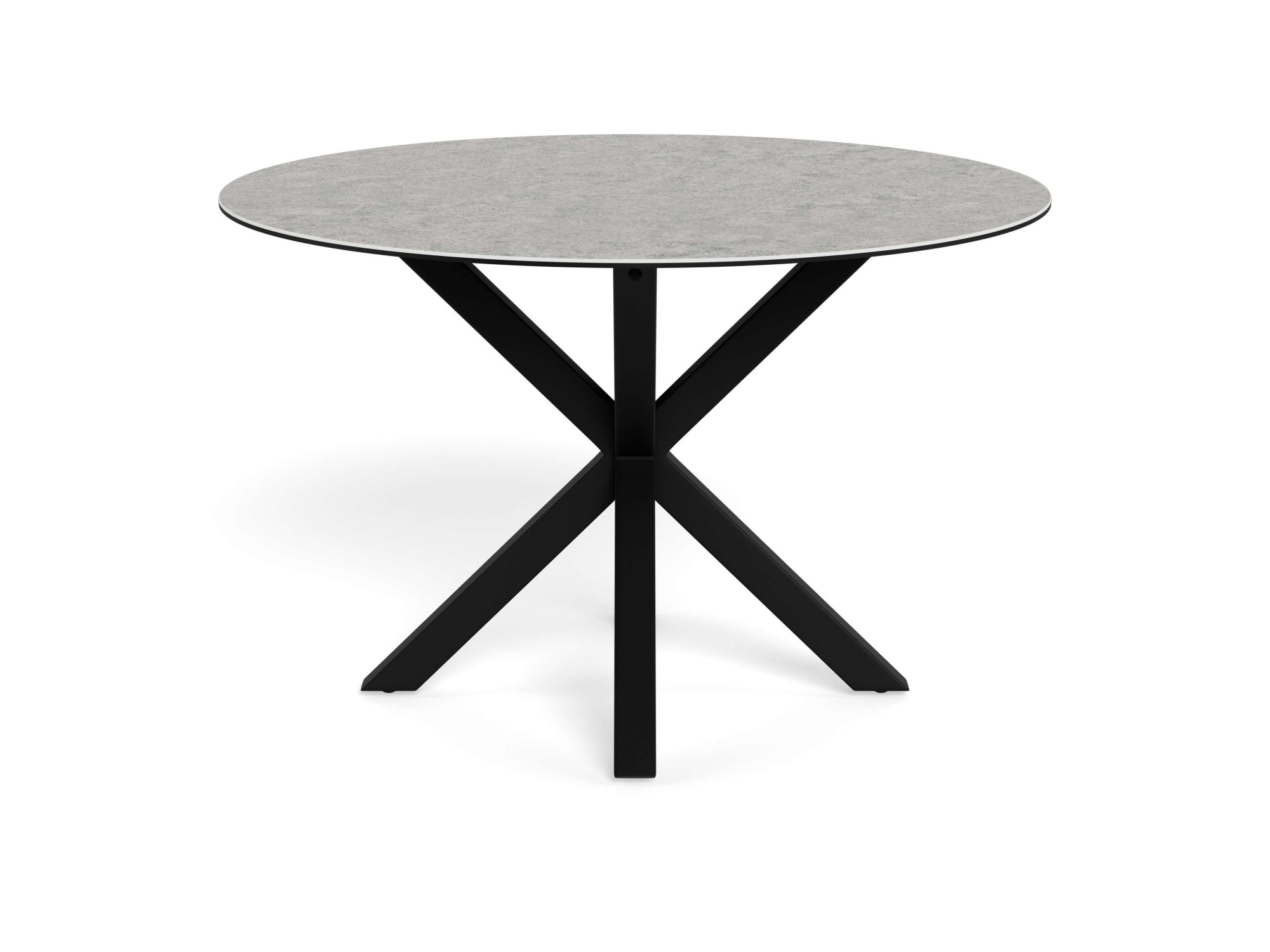 ACTONA GROUP Esstisch »Heaven, runde Tischplatte aus Keramik o. Glas & belastbar bis 100 kg« Esstisch, OTTOs Choice,  Tischplatte aus rauer Keramik, stahl gestell, Rund, 119x75,5