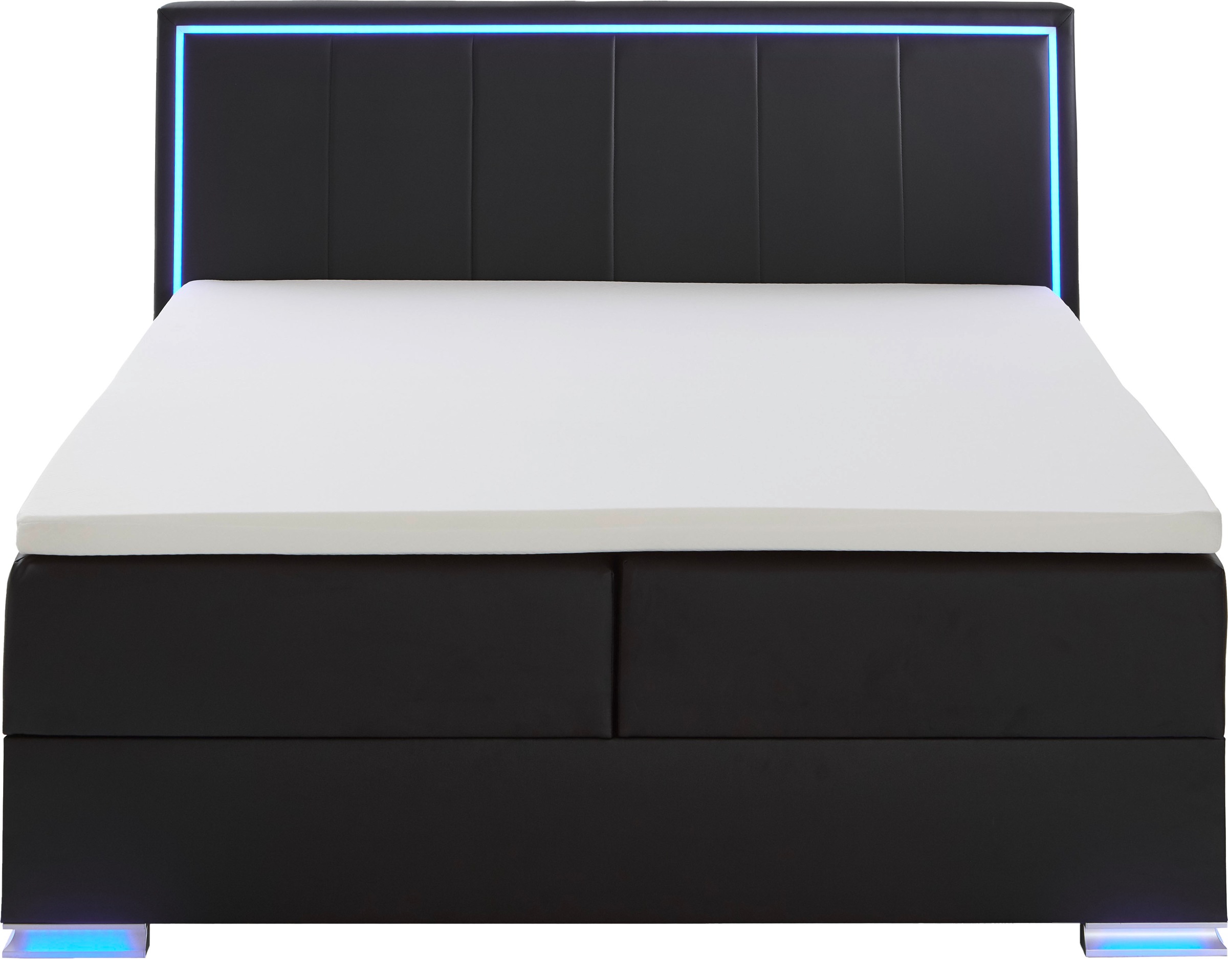 meise.möbel Boxspringbett »Colorado II«, inkl. LED-Beleuchtung & Topper