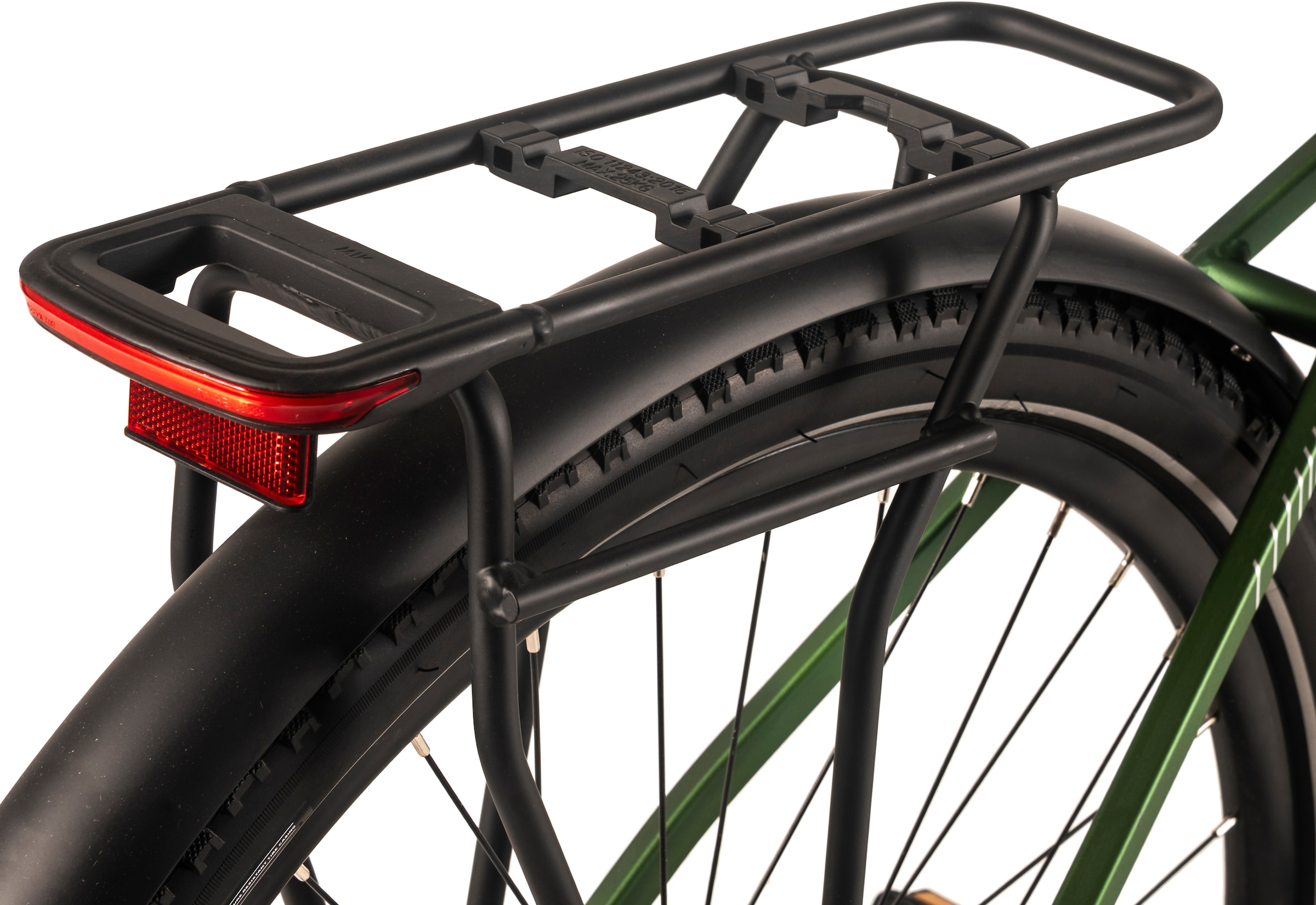 Adore E-Bike »28" Alu Trekking E-Bike ATX-670 Mittelmotor 60NM / 15Ah Grün matt«, 9 Gang, Shimano, Cues, Mittelmotor 250 W