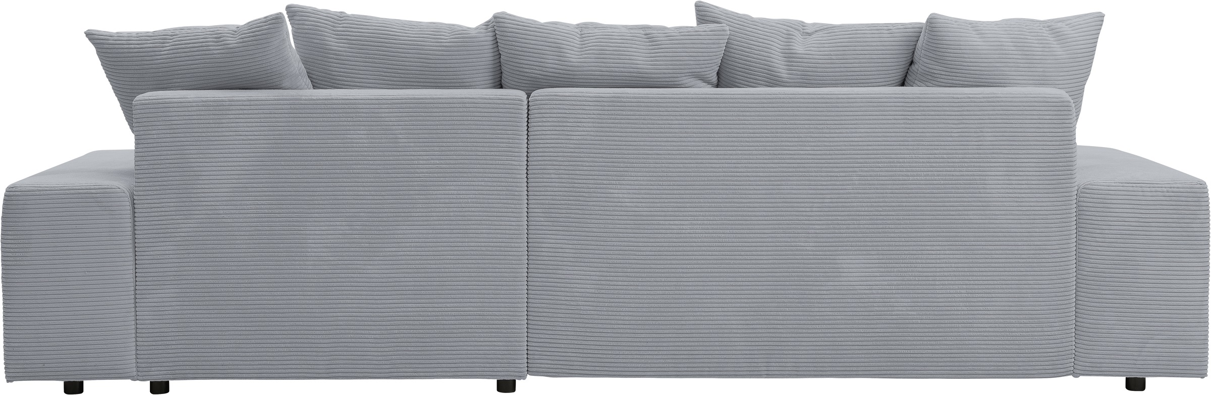 WERK2 Ecksofa »Riwa, modernes Sofa zum Kuscheln und Entspannen, Breite 300cm, L-Form«, Trendiges Ecksofa mit vielen Kissen, Schlaffunktion & Bettkasten