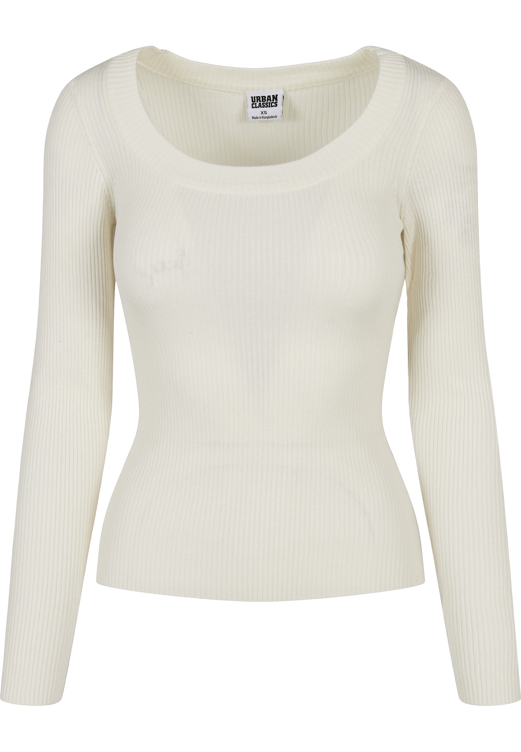 URBAN CLASSICS Rundhalspullover "Urban Classics Damen Ladies Wide Neckline Sweater" 1