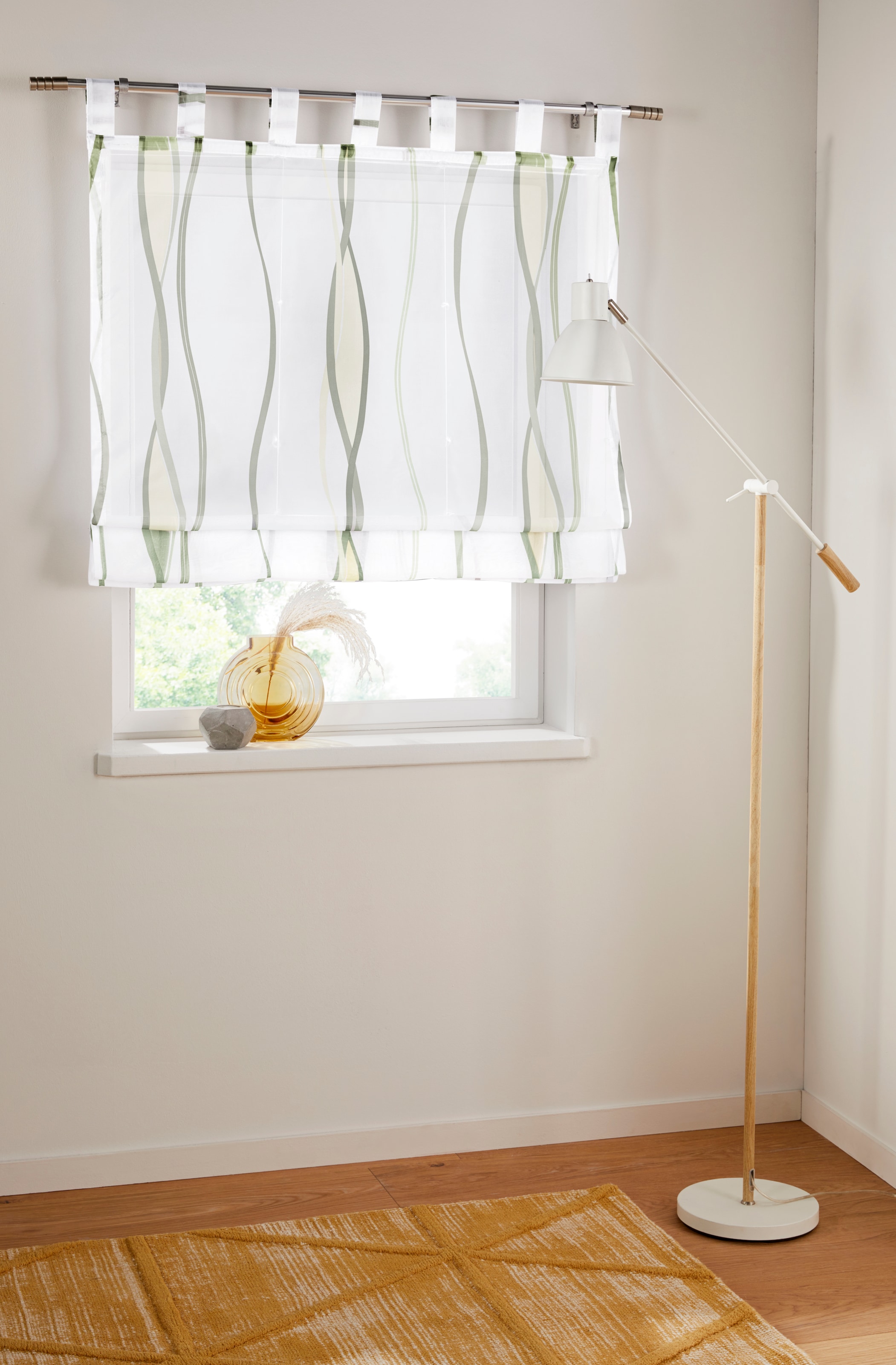 OTTO home Raffrollo "Dimona" mit Schlaufen Transparent, Voile, Polyester günstig online kaufen