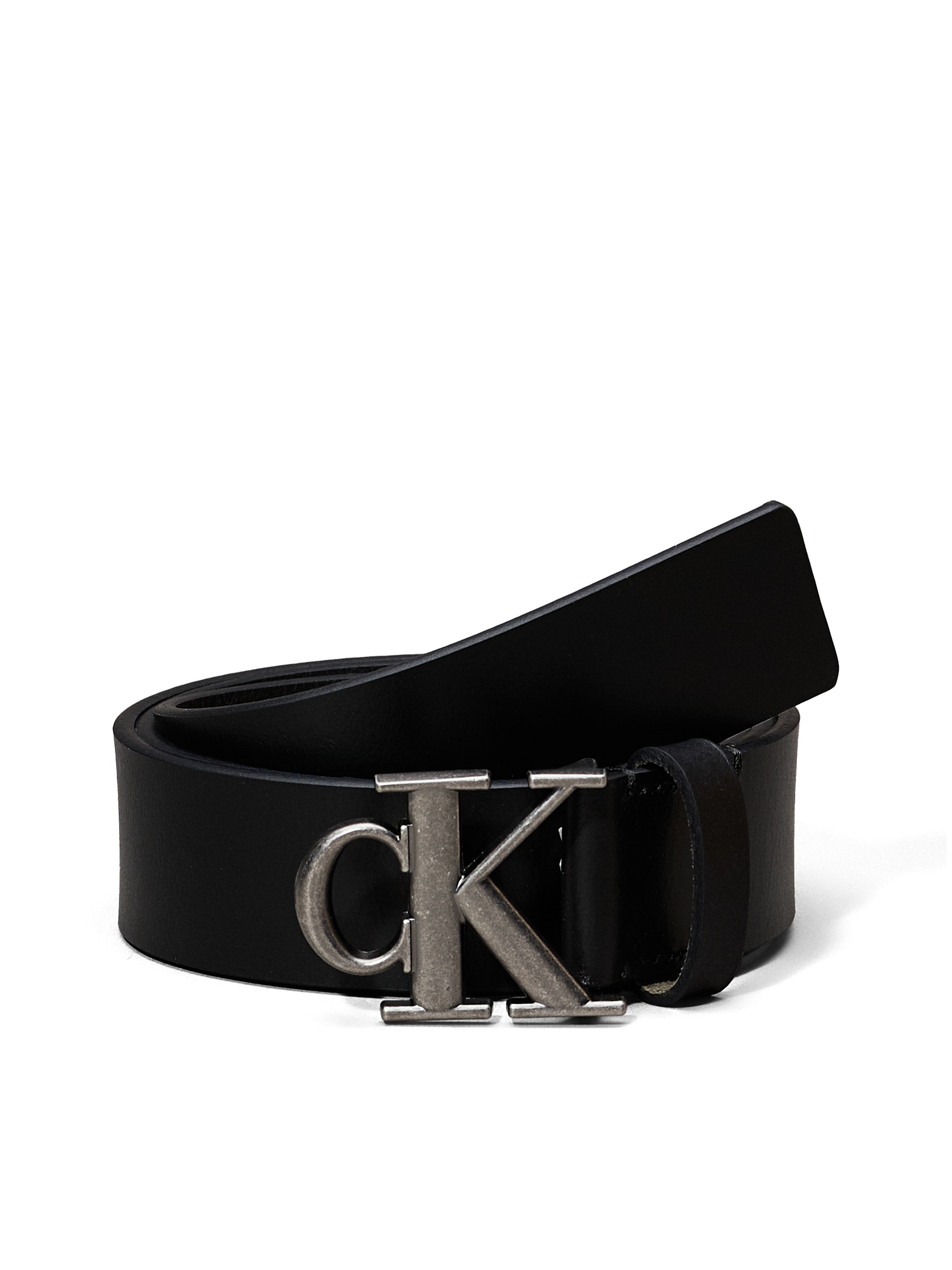 Calvin Klein Jeans Ledergürtel »MONOGRAM PLAQUE BUCKLE 35MM«, im schlichten Design