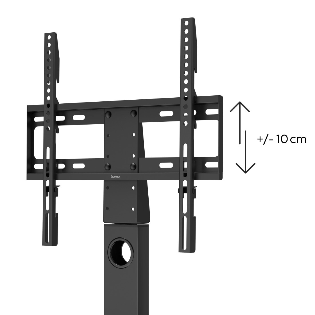 HAMA TV-Standfuß "TV Standfuß, schwenkbar, höhenverstellbar, 140 cm, 55 Zoll, bis 30 kg", B:43,5cm H:68cm T:26cm, schwarz, Gerätehalterungen