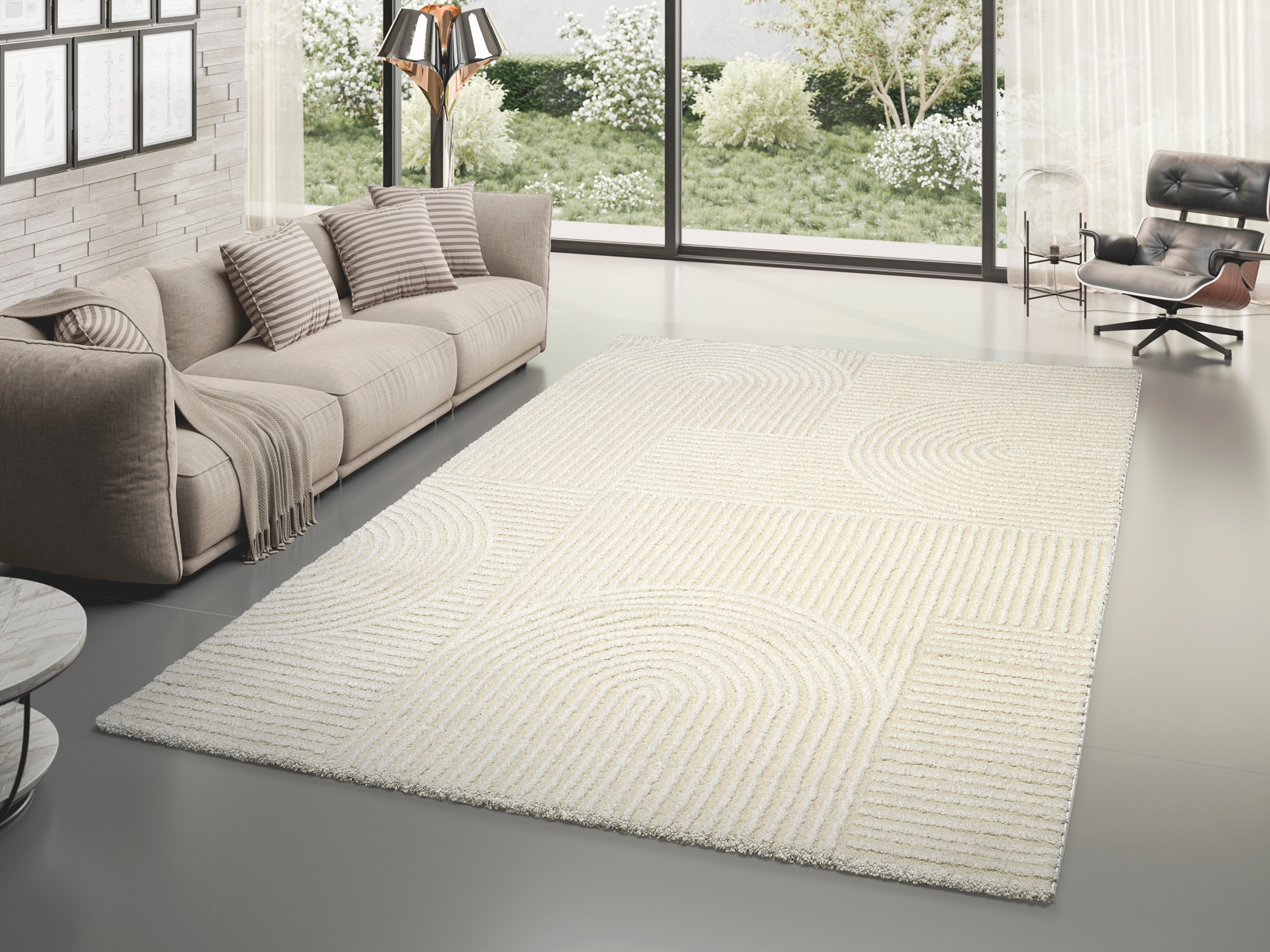 OCI DIE TEPPICHMARKE "LIV ATMOS, auch als Läufer und in Rund" rechteckig 20 mm Höhe Design Teppich, auch in quadratischer Form, alle Räume