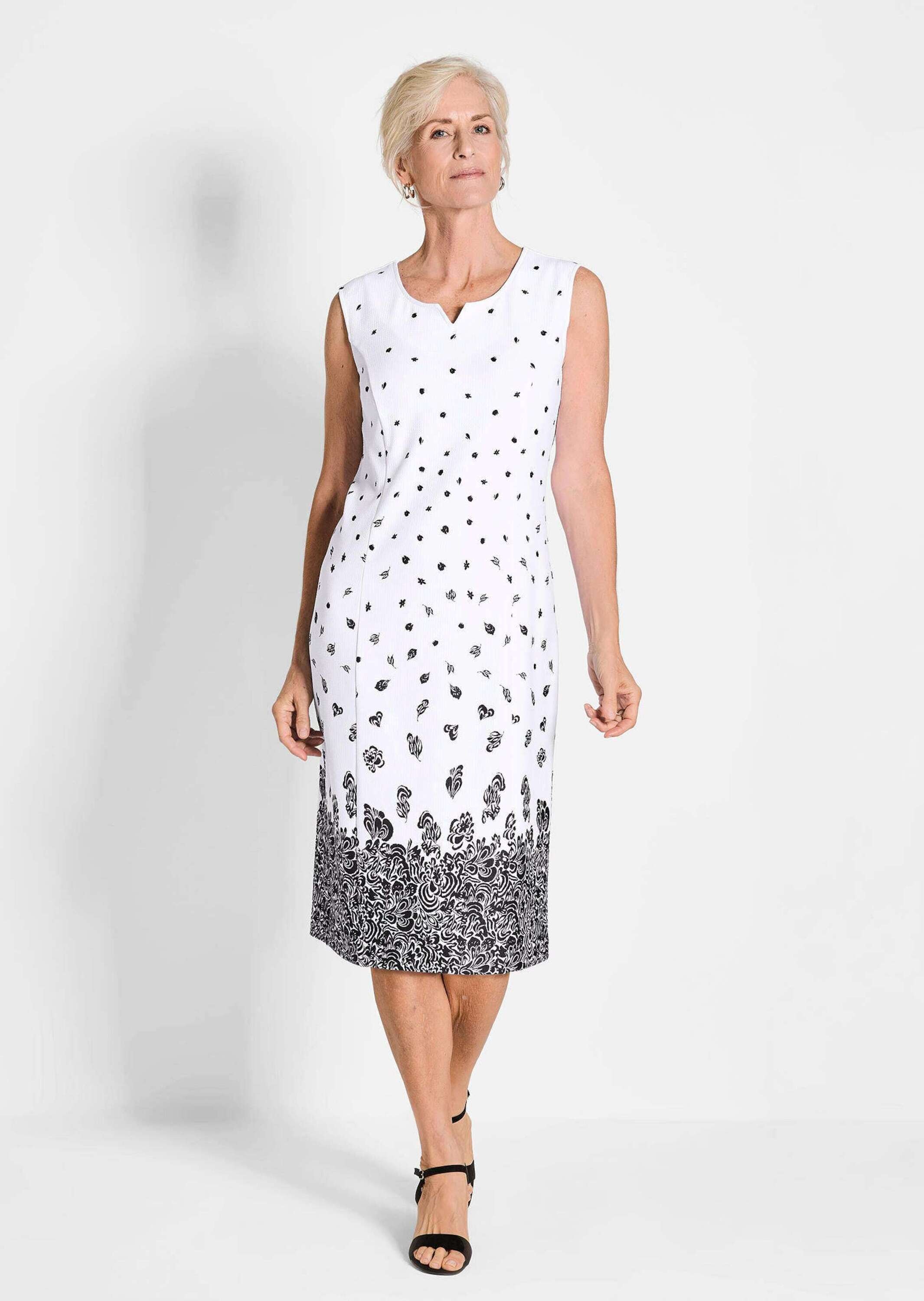 GOLDNER Abendkleid "Etuikleid mit Blumenprint, Jerseyqualität" günstig online kaufen