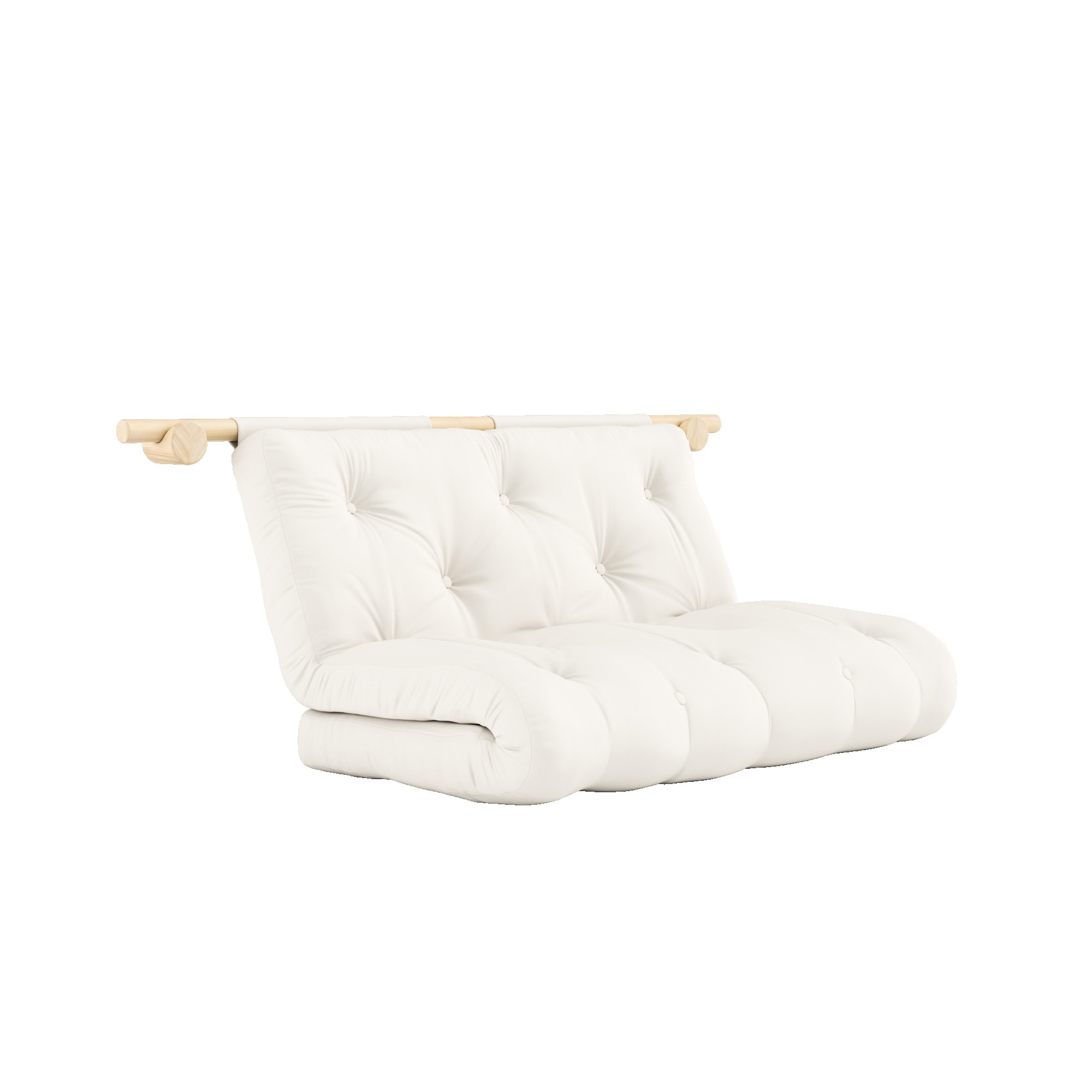 Karup Design Schlafsofa »Hooked Schlafsessel, Sitz- und Schlafplatz, Wandmontiert, platzsparend«, Futonmatratze inkl. Halterungsset aus FSC®-zertifiziertem Massivholz