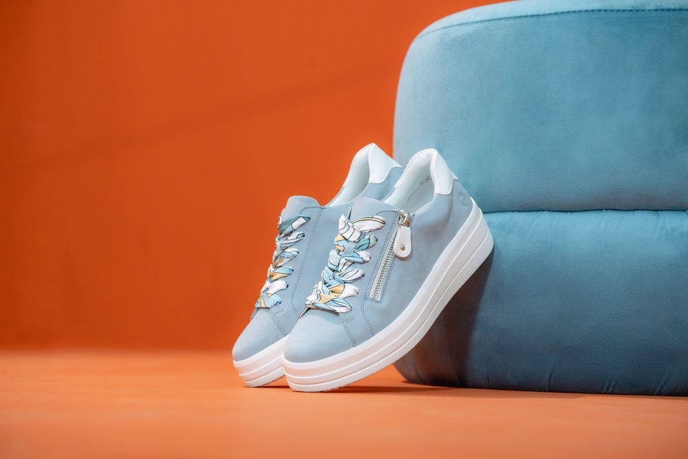 Thumbnail - Remonte Plateausneaker Freizeitschuh, Halbschuh, Schnürer mit Wechselfußbett