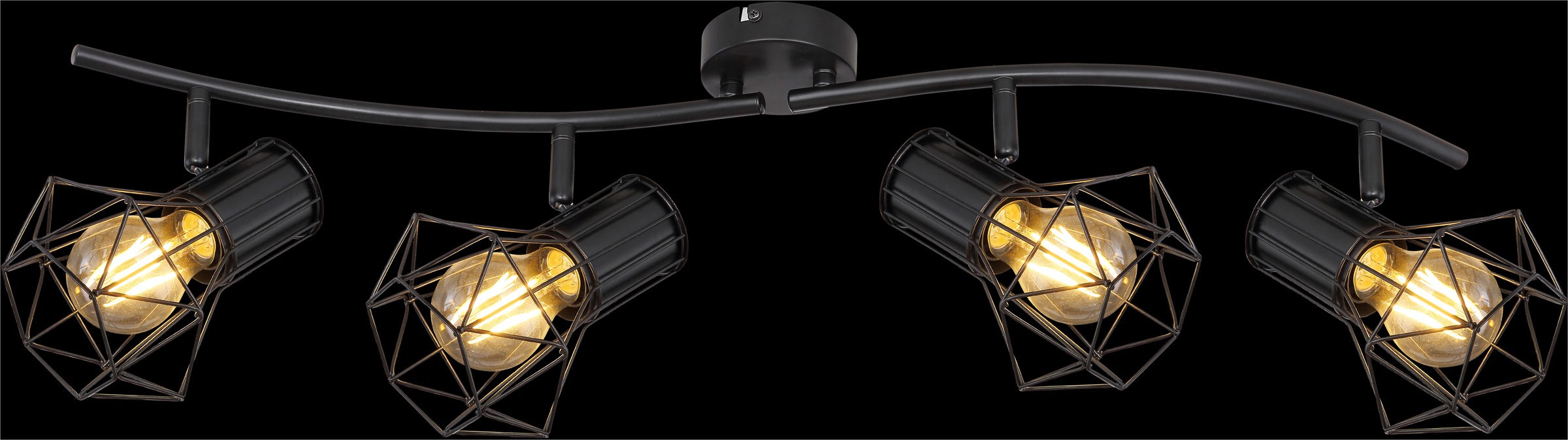 GLOBO LIGHTING Deckenspot »PRISKA« E27 1 Stk. Strahler Schwarz, beweglich, E27