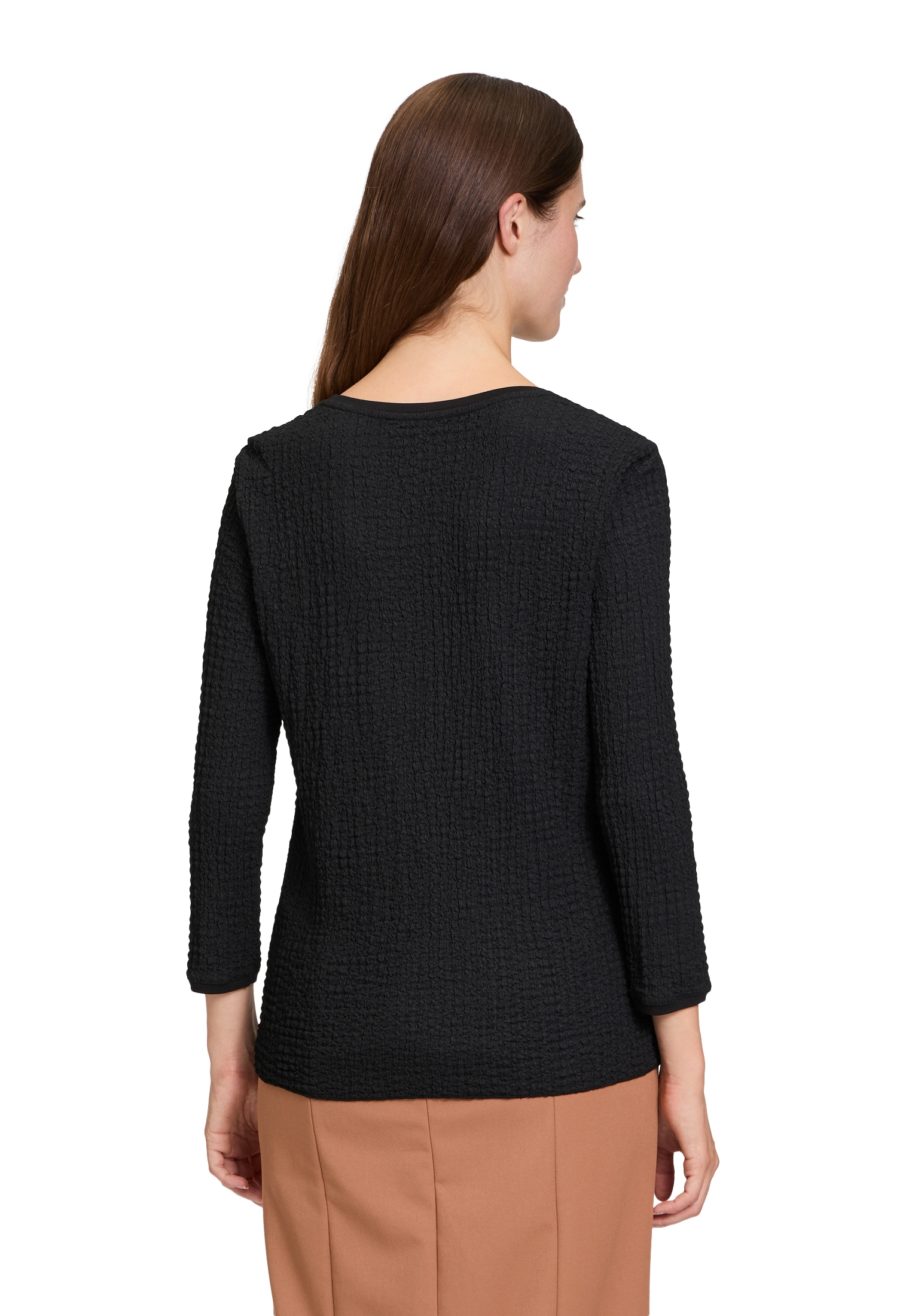 Betty Barclay 3/4-Arm-Shirt »Betty Barclay Strukturshirt mit Rundhalsausschnitt«, (1 tlg.), Material
