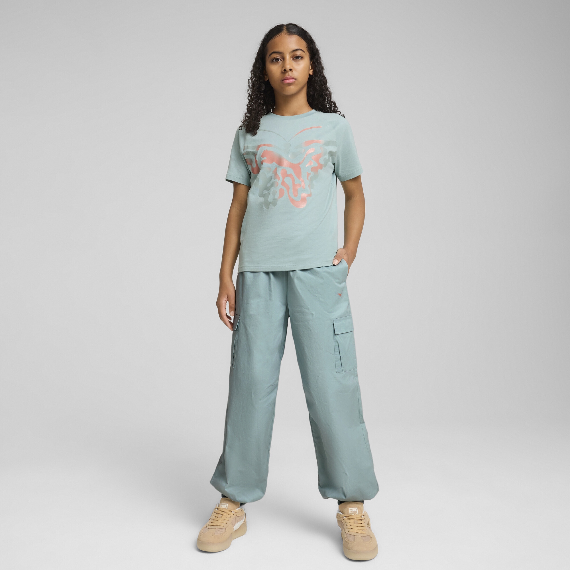 PUMA Sporthose »BUTTERFLY VIBE Cargohose Mädchen«