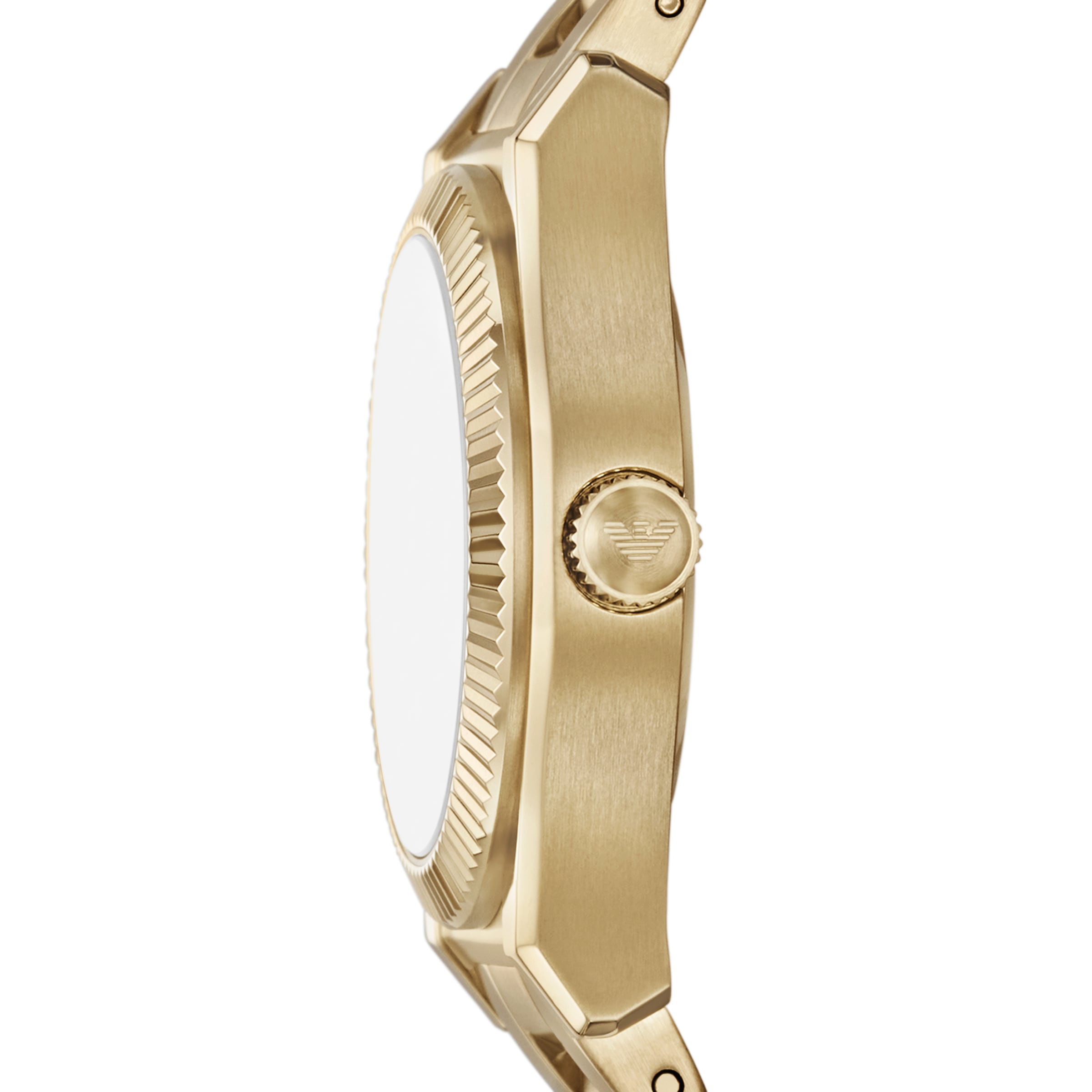 Emporio Armani Quarzuhr, Armbanduhr, Damenuhr, Edelstahlarmband, analog, Tag