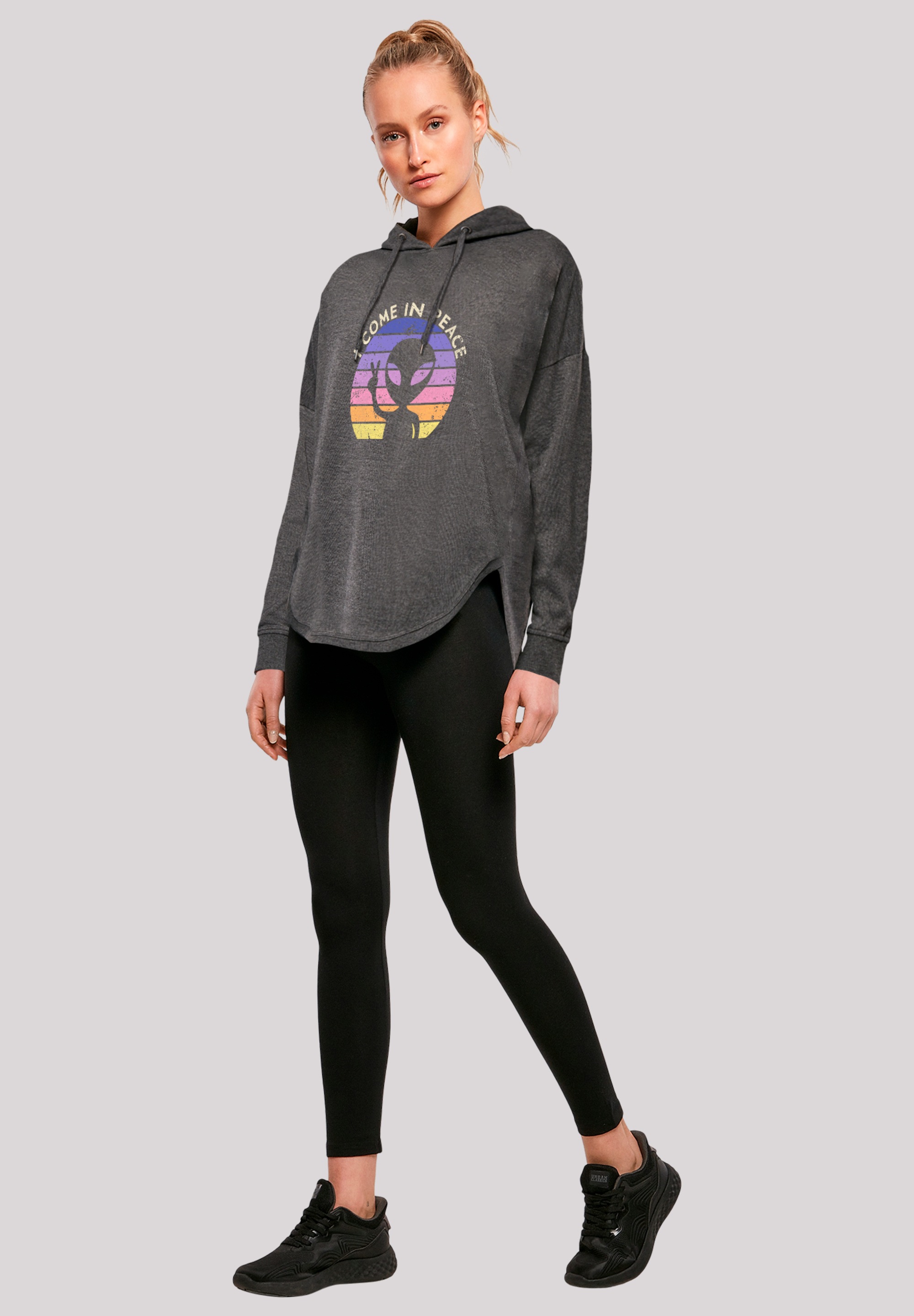 F4NT4STIC Kapuzenpullover »Alien Peace Sunset«, Premium Qualität
