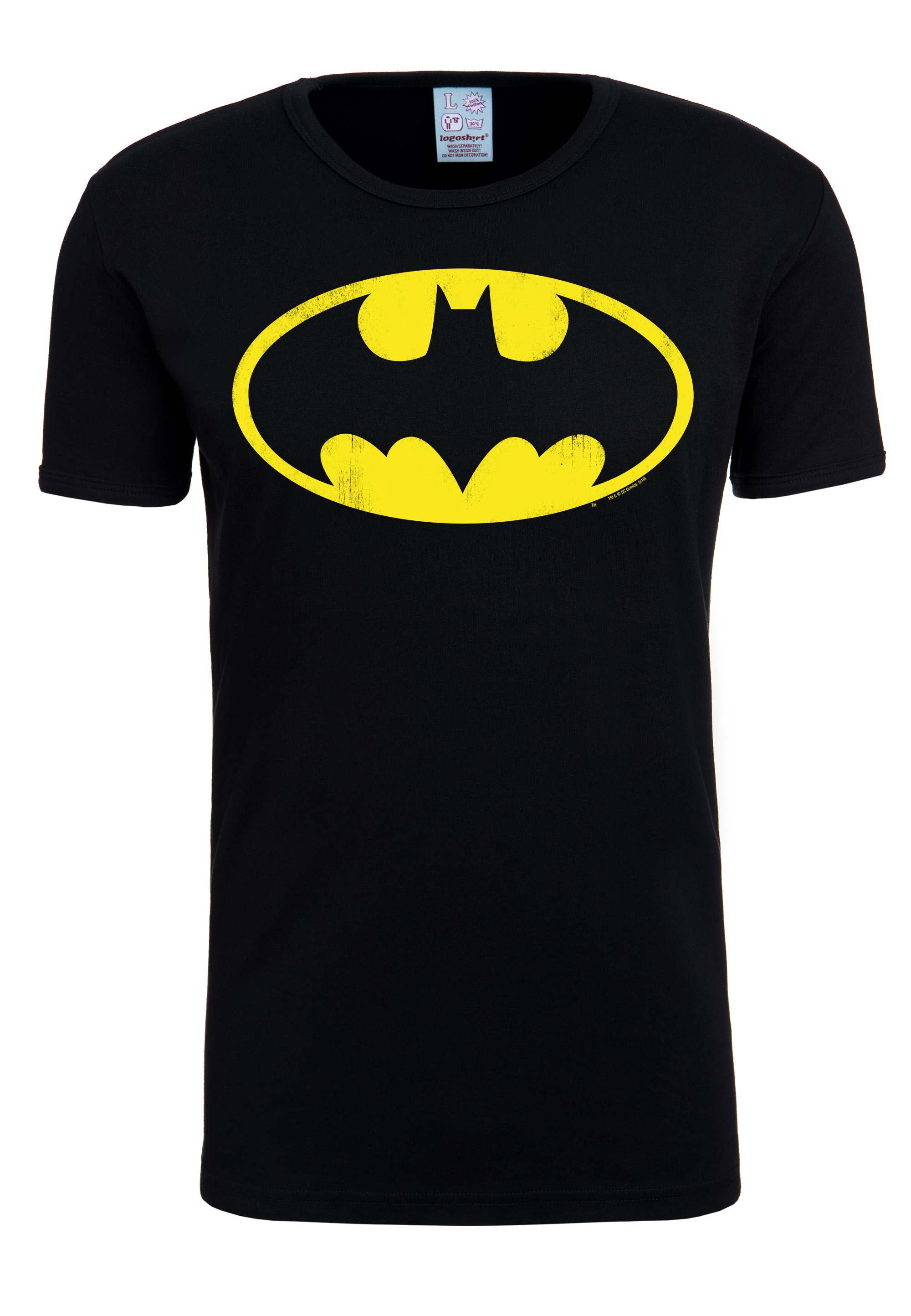 LOGOSHIRT T-Shirt »DC - Batman Logo«, mit Batman-Logo