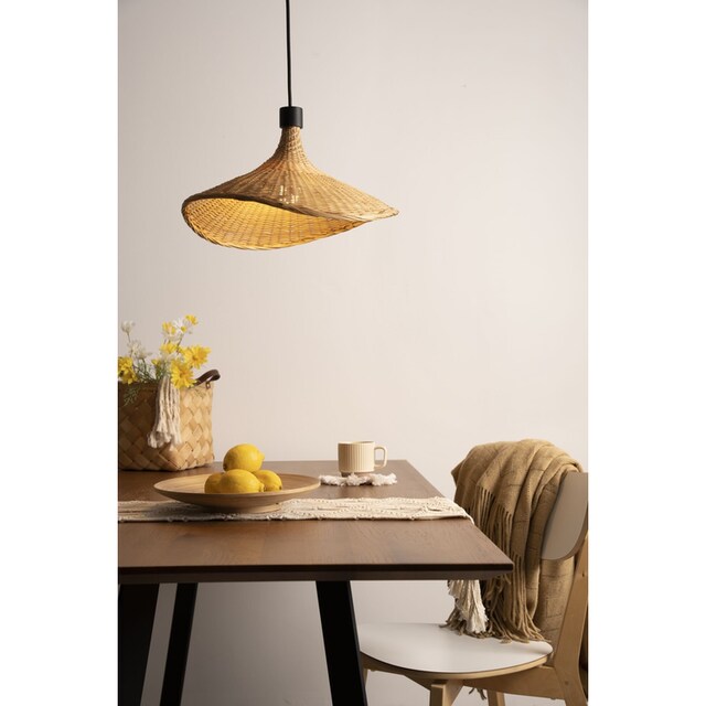 Pauleen Schwarz/Beige BAUR | Pendelleuchte 230V Metall/Bambus«, 1 max20W flammig-flammig, Soul E27 »Boho