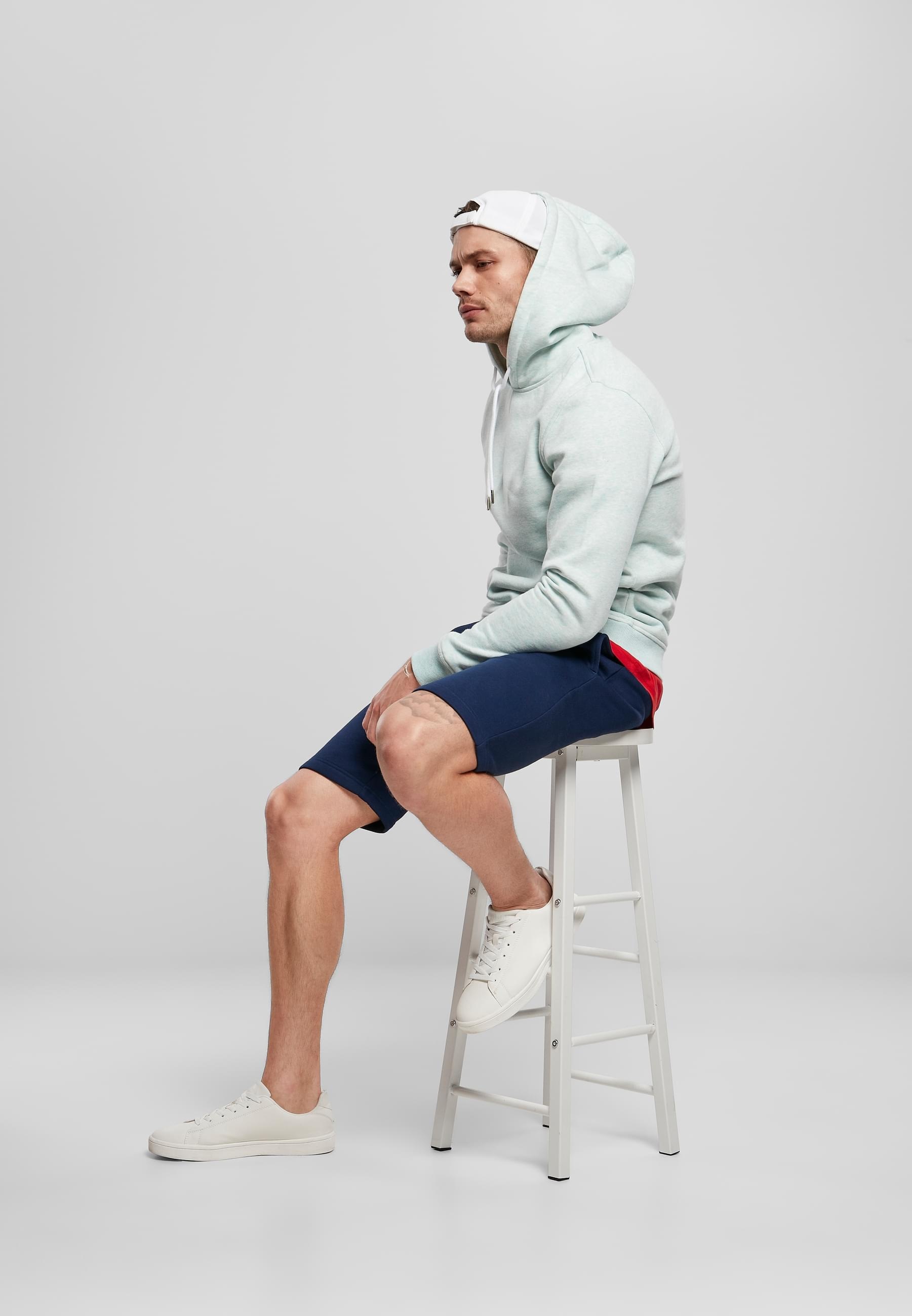 URBAN CLASSICS Sweatshirt »Urban Classics Herren Basic Melange Hoody«, (1 tlg.)