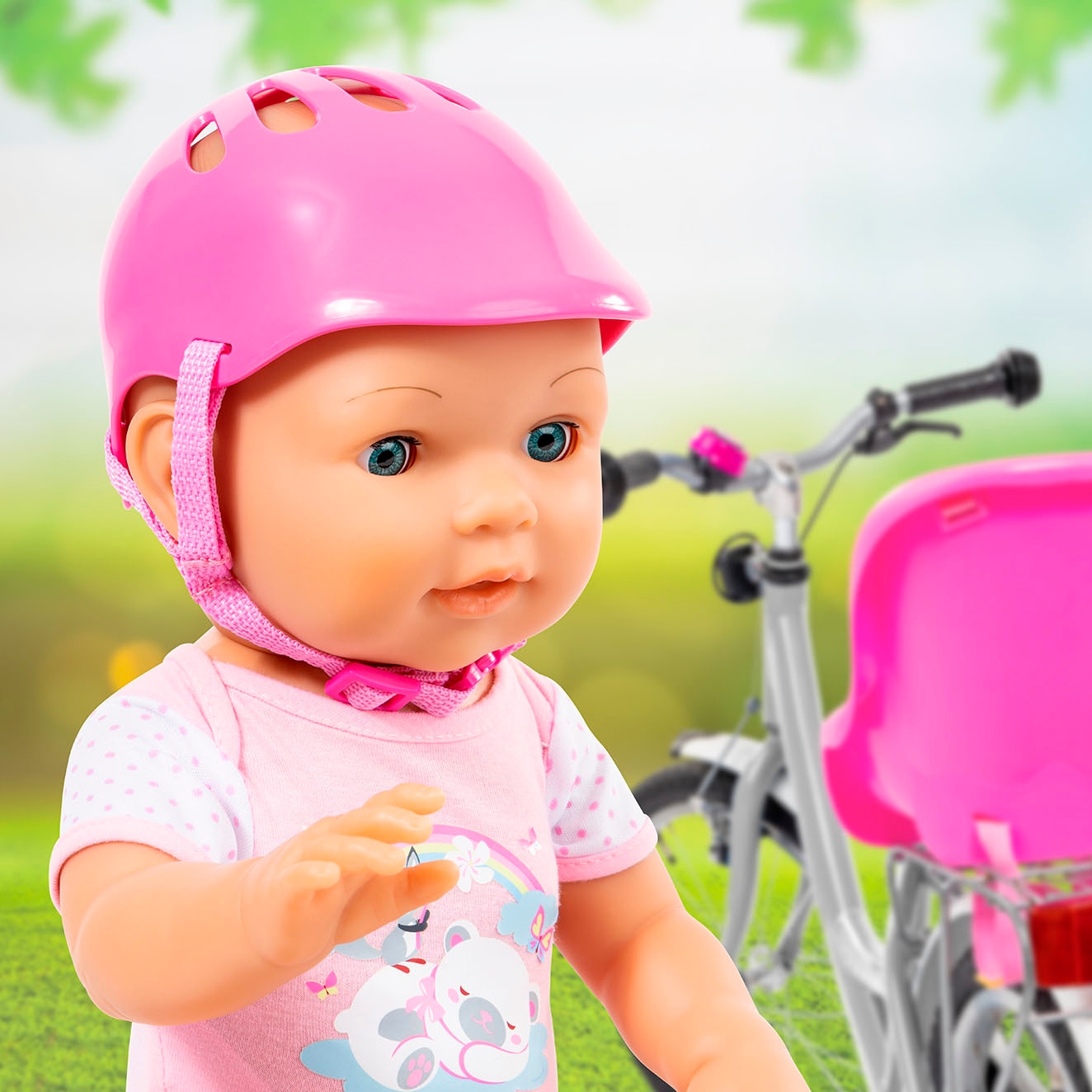 Bayer Puppen Helm »pink«