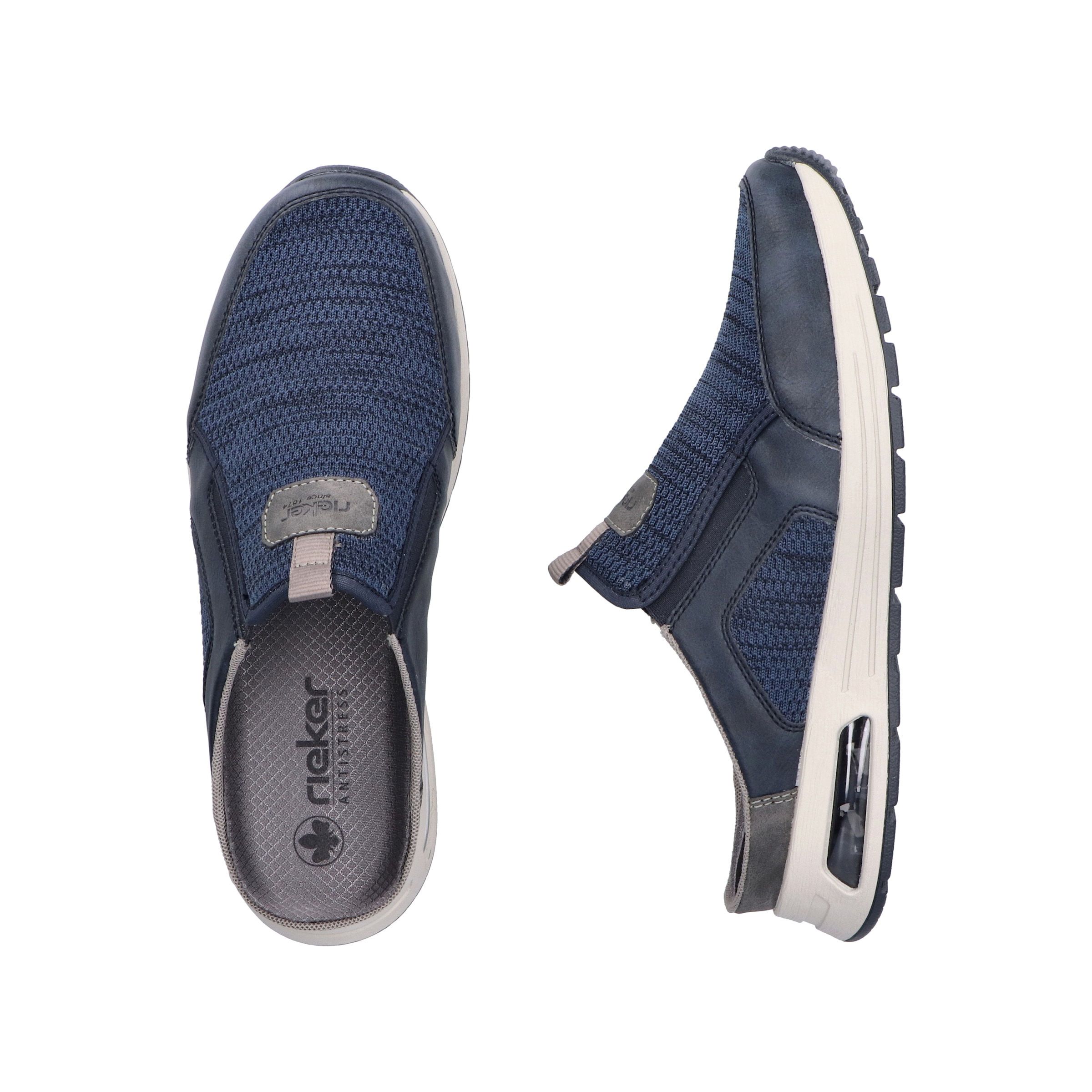 Rieker Clog, Sommerschuh, Strandschuh, Hausschuh mit seitlichen Stretcheinsätzen