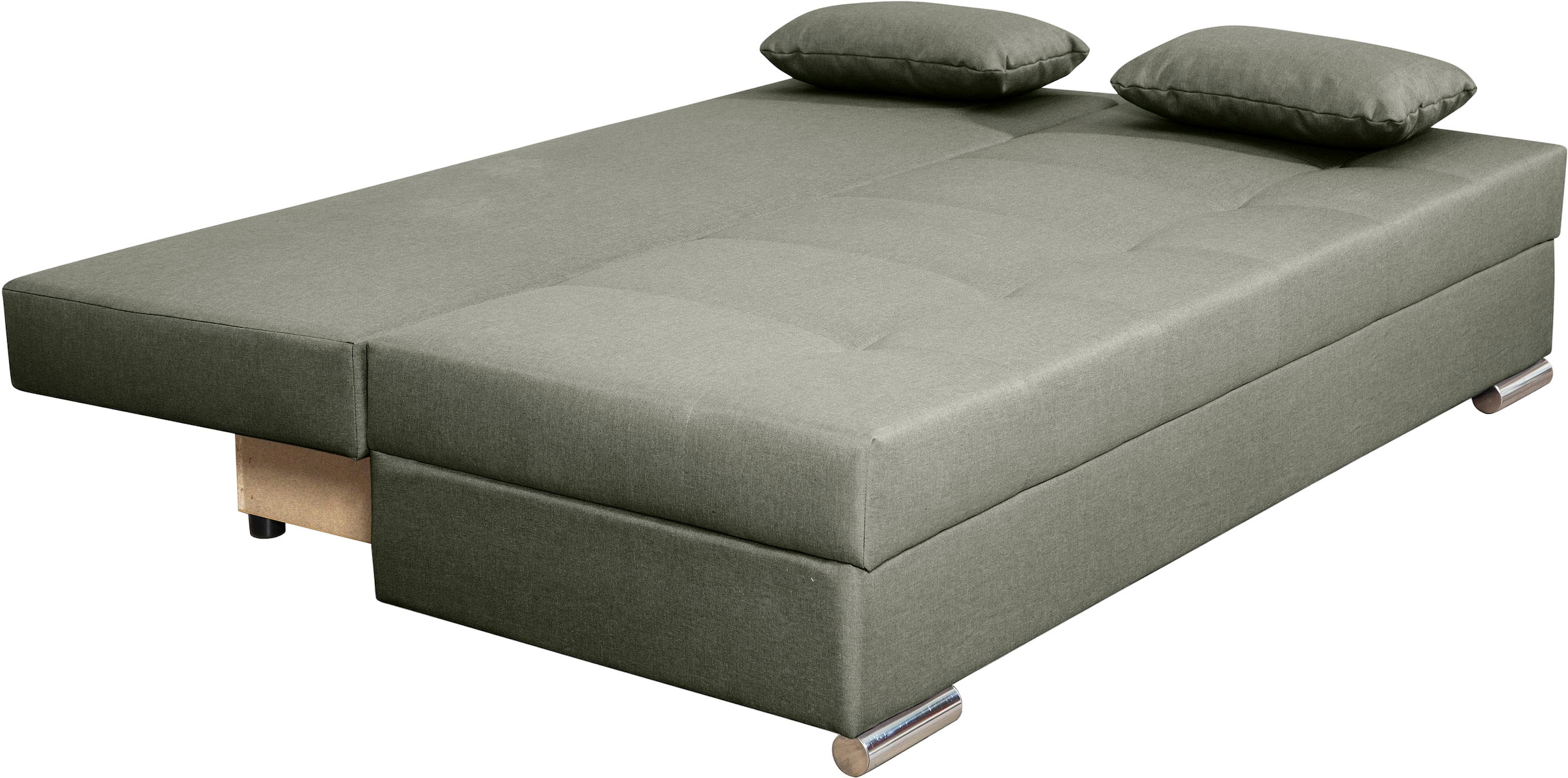 COLLECTION AB Schlafsofa »Tania mit Bettfunktion und Bettkasten«, komfortabler Sitzkomfort: Federkern-Polsterung, inklusive Rückenkissen