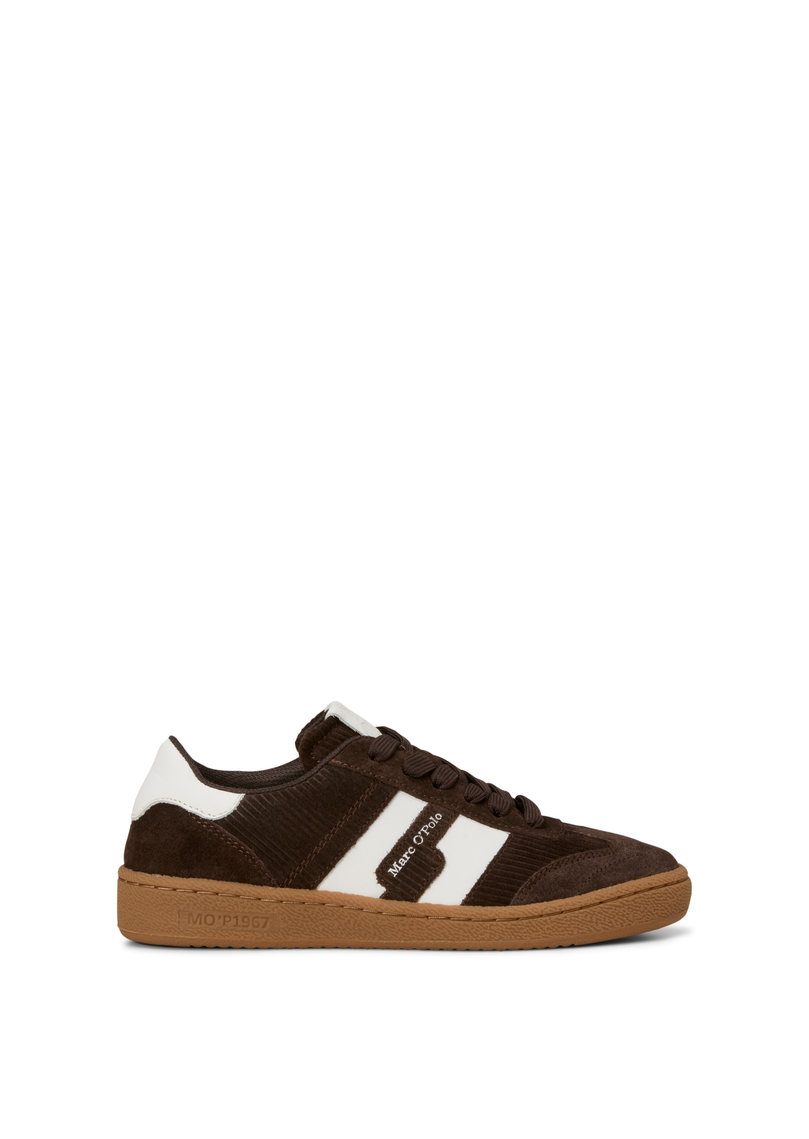Marc O'Polo Sneaker »Model Court W 5«  Retro-Sneaker, Freizeitschuh, Halbschuh mit Kontraststreifen