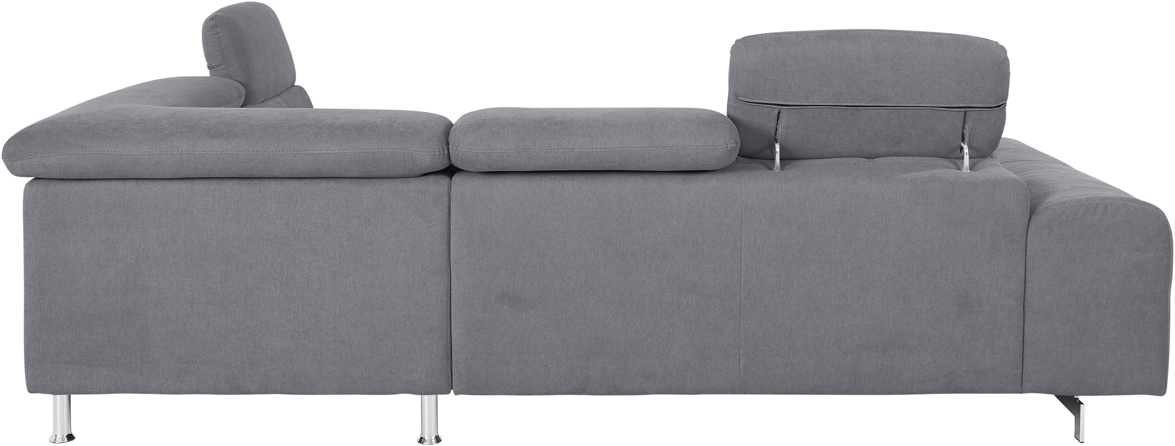 COTTA Ecksofa »Chef L-Form«, mit Kopfteilverstellung, edle Metallkufen, wahlweise mit Bettfunktion