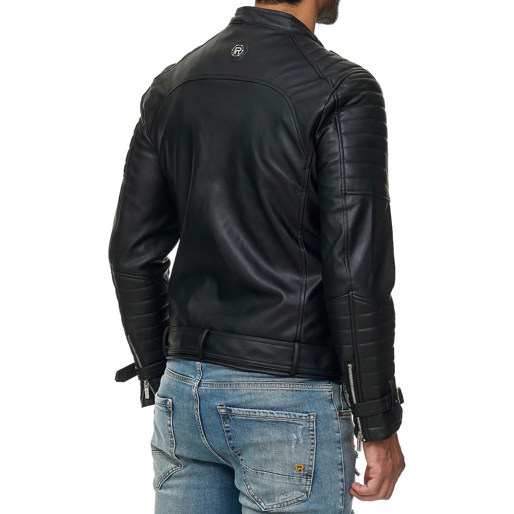 RedBridge Bikerjacke »Missouri«, mit Gürtel