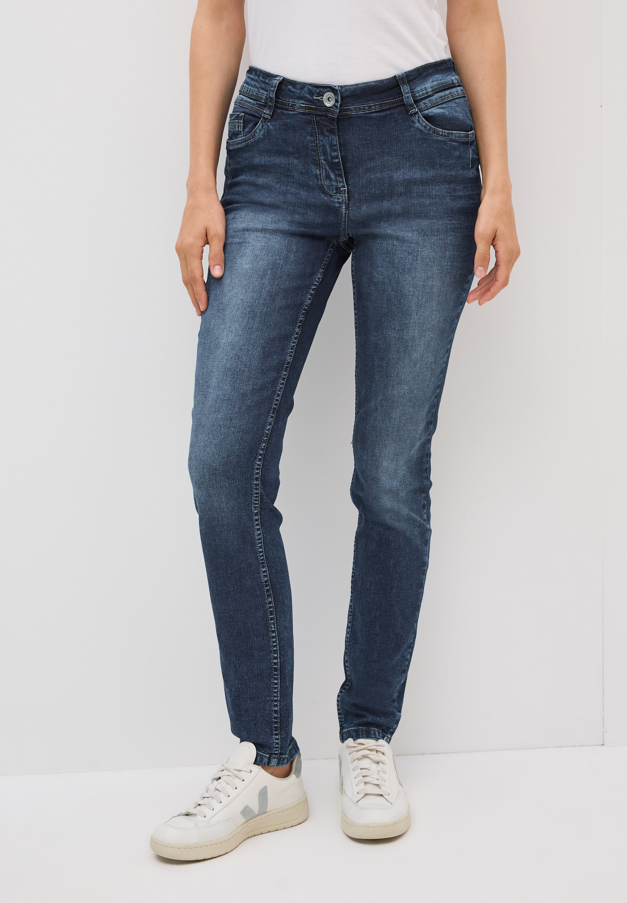Cecil Comfort-fit-Jeans, Middle Waist