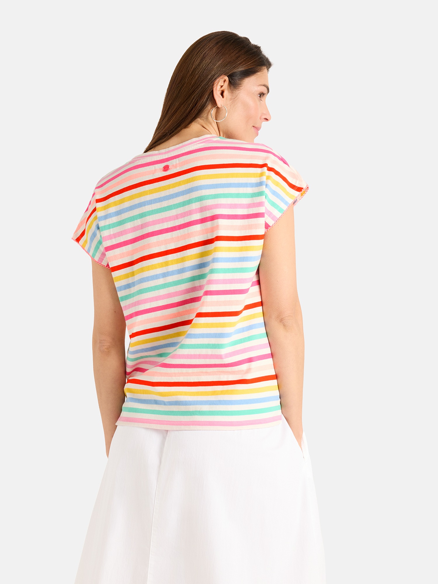 Lieblingsstück T-Shirt "HeleneL" mit V-Ausschnitt, Ärmeldetails günstig online kaufen