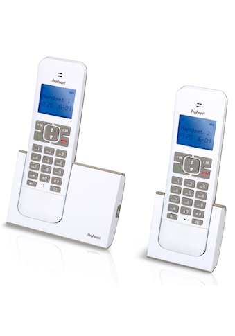 Schnurloses DECT-Telefon »PDX-8420TE DECT-Telefon mit 2 Mobilteilen«