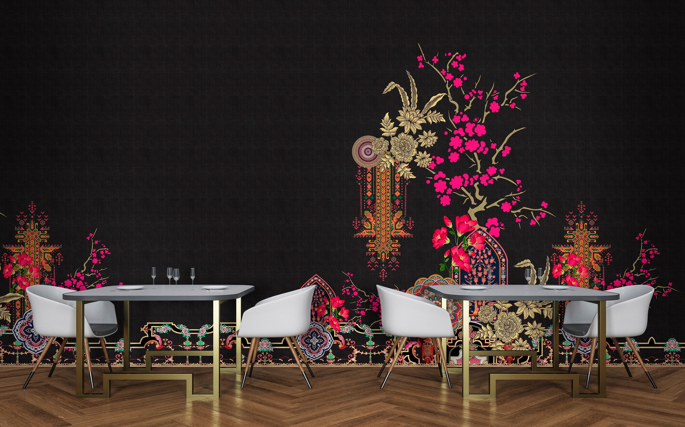 living walls Fototapete »Walls by Patel Oriental Garden«, Vlies, Wand