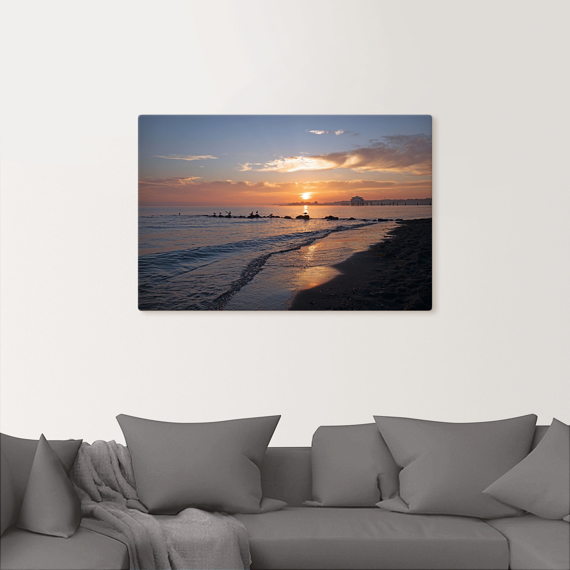 Artland Wandbild "Sonnenaufgang am Ostseestrand", (1 Stück), in vielen Größ günstig online kaufen