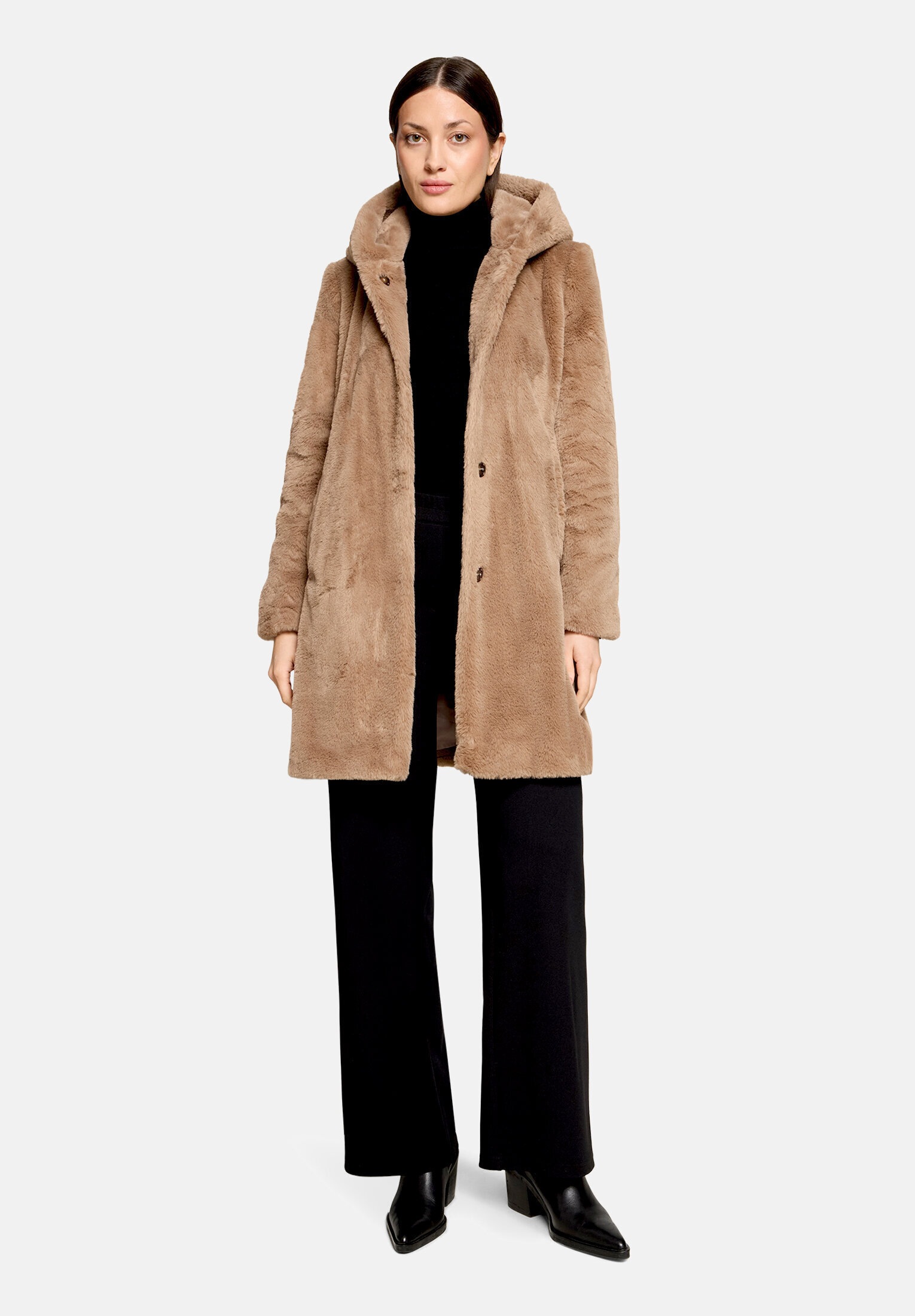 Betty Barclay Plüschjacke »Damen mit Kapuze« mit Kapuze