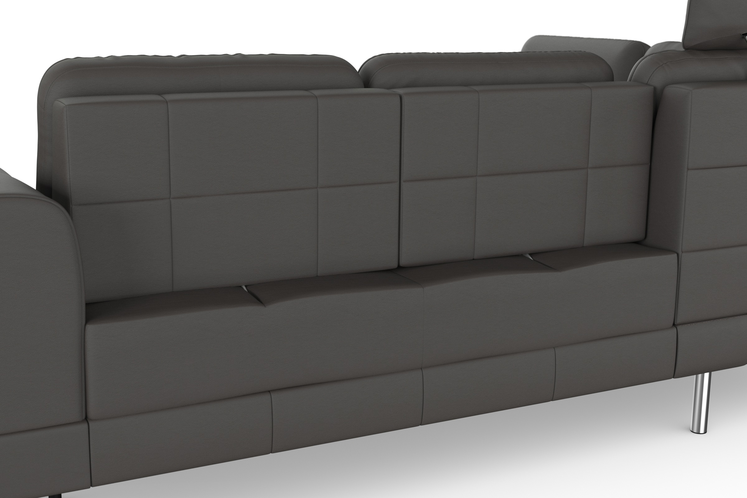 sit&more Ecksofa »Bendigo L-Form«, inklusive Sitztiefenverstellung, Bodenfreiheit 15 cm, in 2 Fußfarben