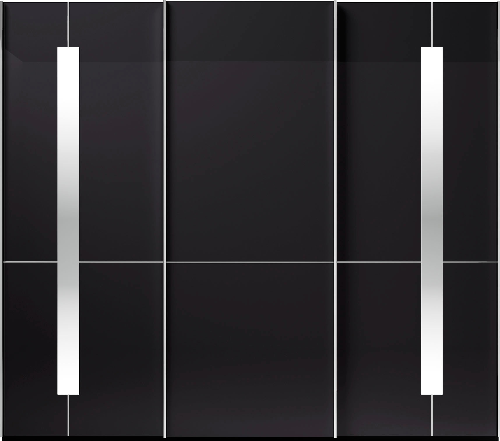 Thumbnail - Musterring Schwebetürenschrank "Imola W", inkl. Einlegeböden und Kleiderstangen, mit Glastüren inkl. Zierspiegel