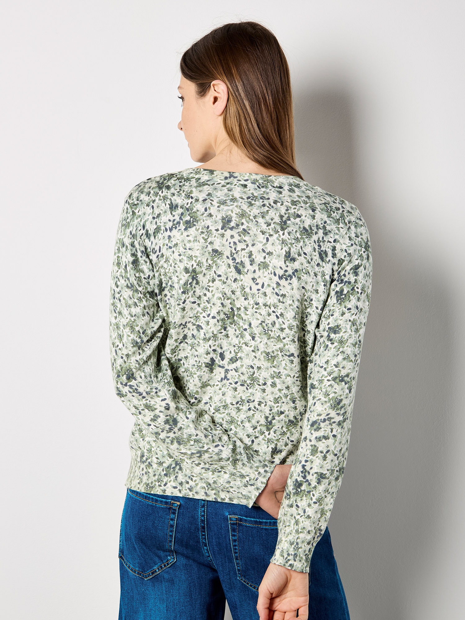 Apricot Strickpullover »Feinstrickpullover« mit Blumenmuster