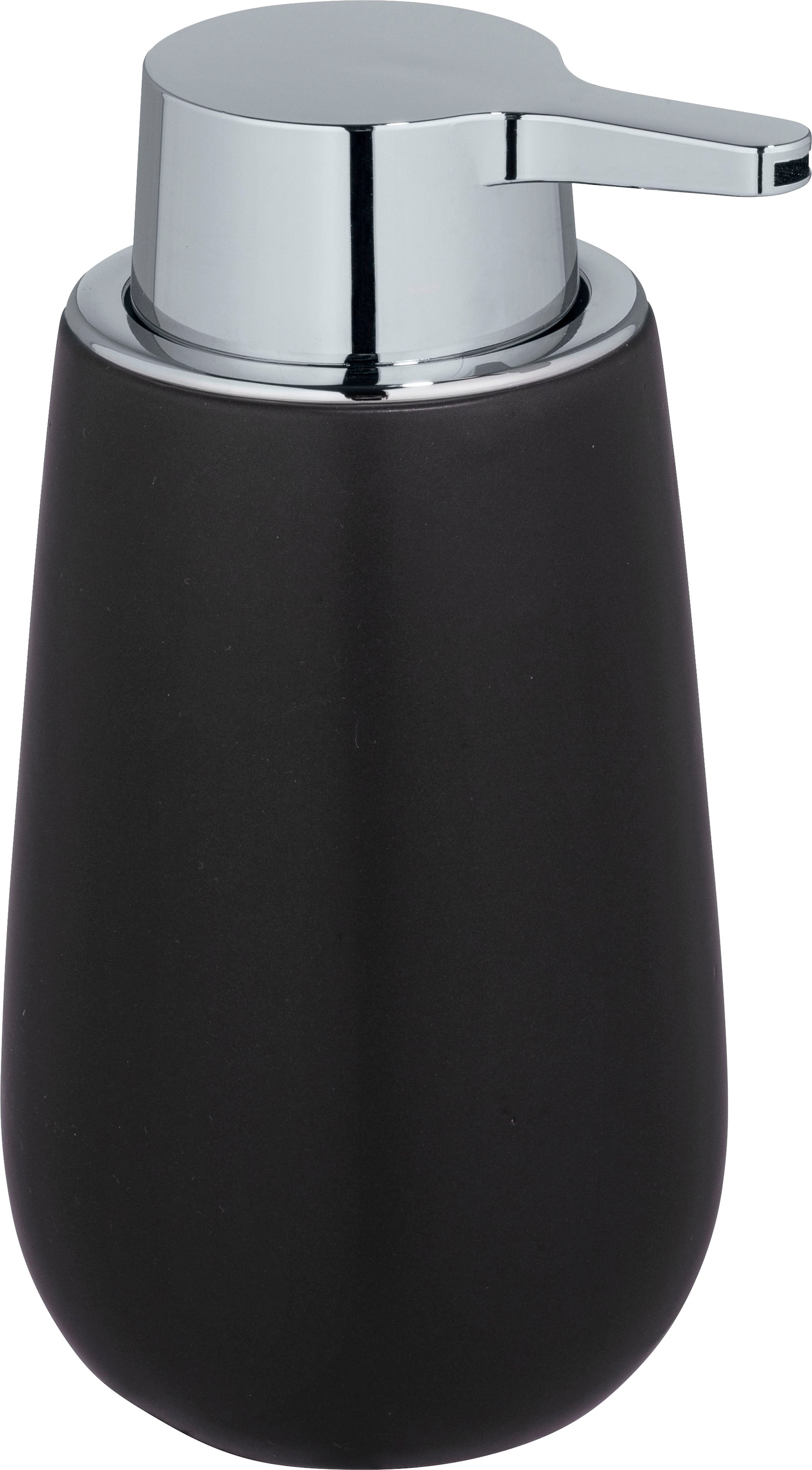 WENKO Seifenspender "Badi" Schwarz, Keramik, 320 ml günstig online kaufen