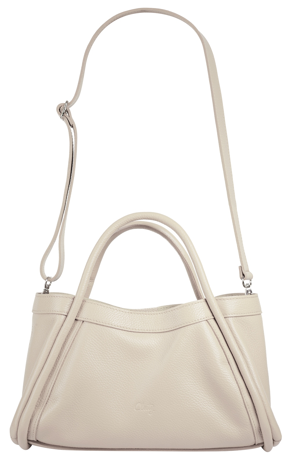 Cluty Henkeltasche »2 in 1«, echt Leder, Made in Italy