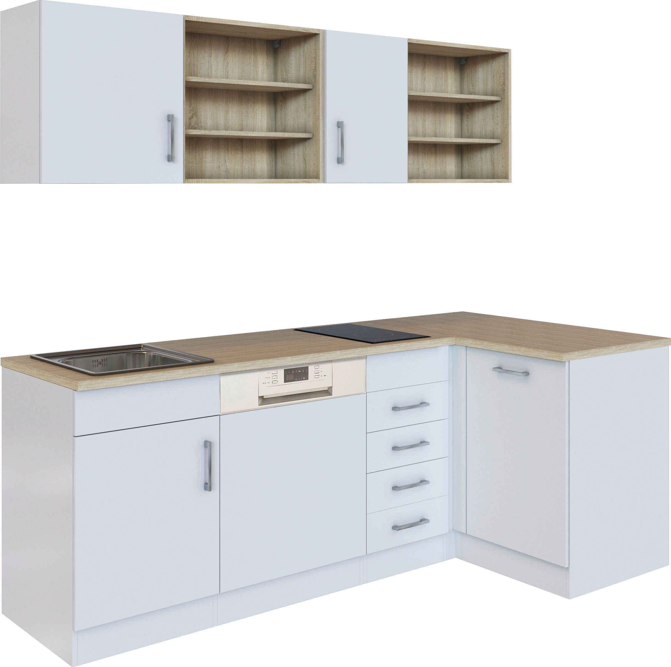 HELD MÖBEL Küche "Mali", Stellbreite 210/110 cm, mit E-Geräten günstig online kaufen