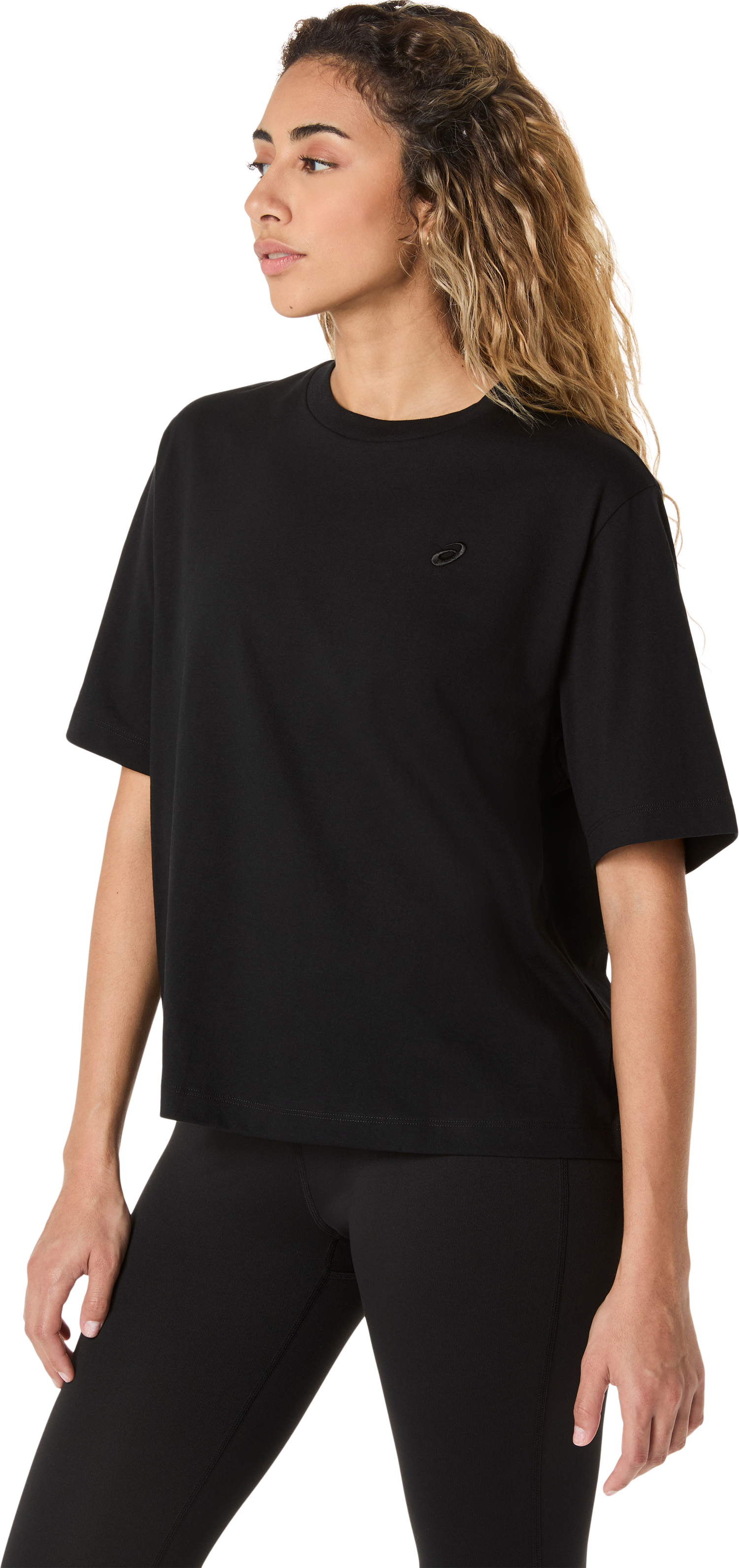 Asics Trainingsshirt »ASICS SPIRAL EMBROIDERY RELAXED TEE« lockere Passform, sportlicher Stil, aus strapazierfähigem Polyester