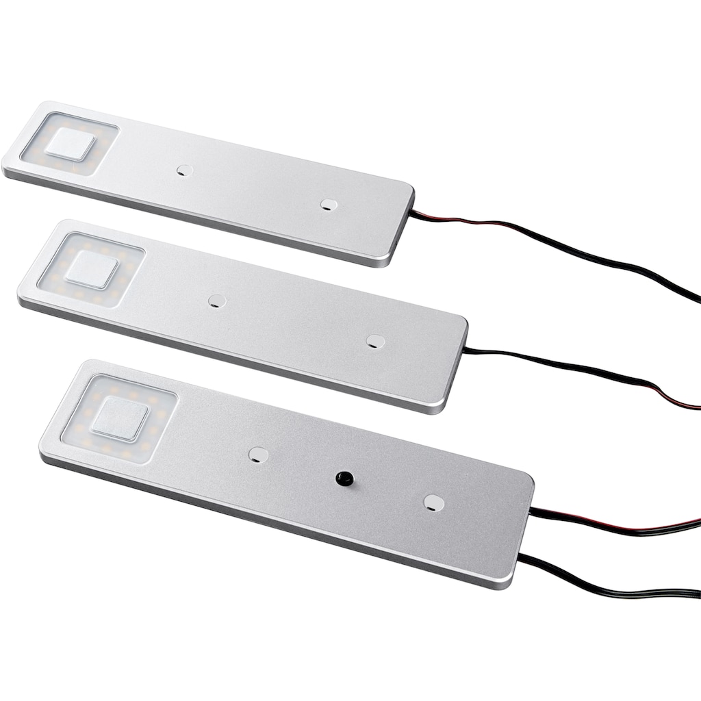 HEITRONIC LED-Unterschrankleuchte »Imola«, 3er Set, anschlussfertig