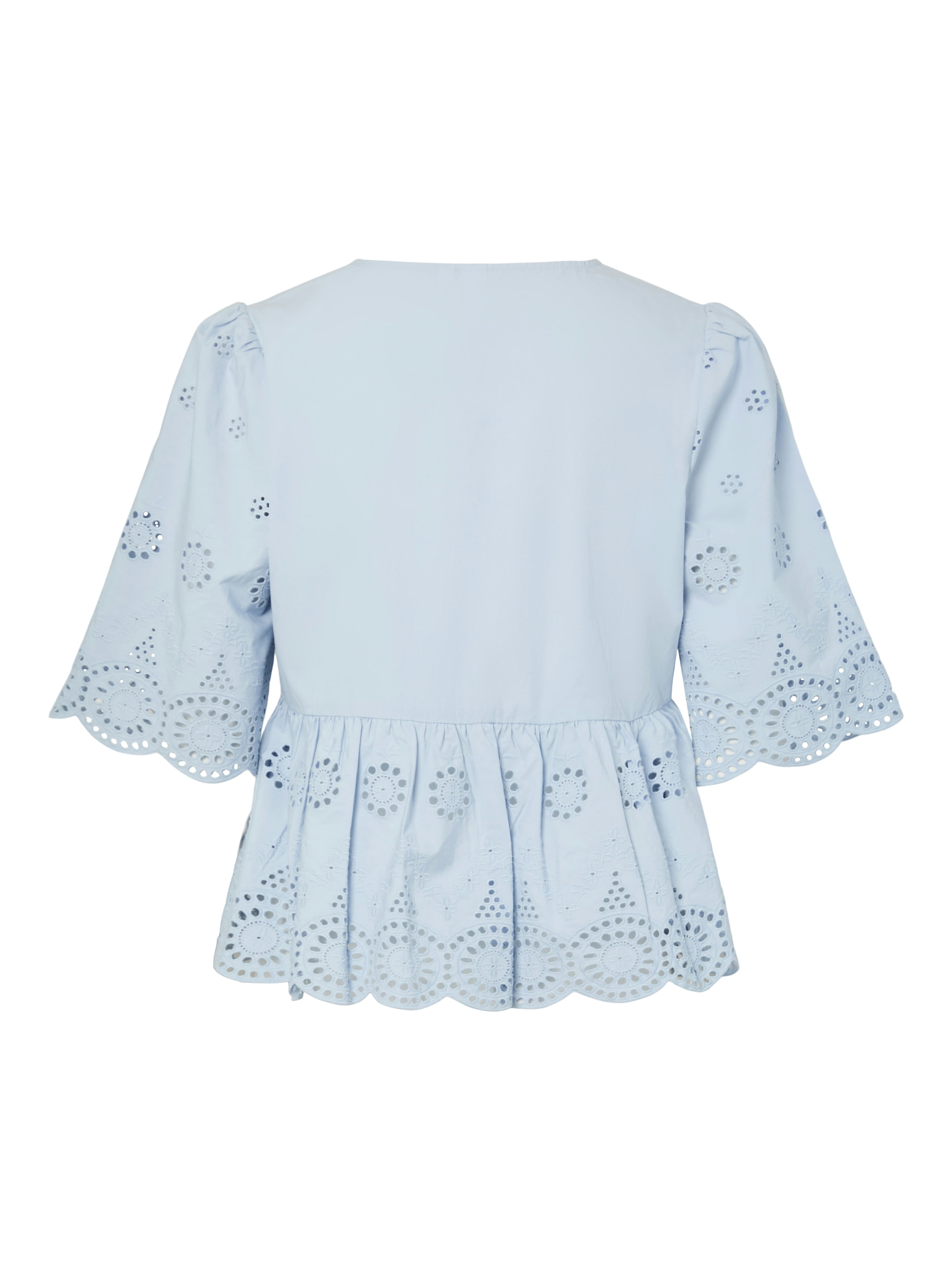 Y.A.S Spitzenbluse »YASCORNELIA 2/4 TIE TOP S. NOOS« Baumwolle, regular fit