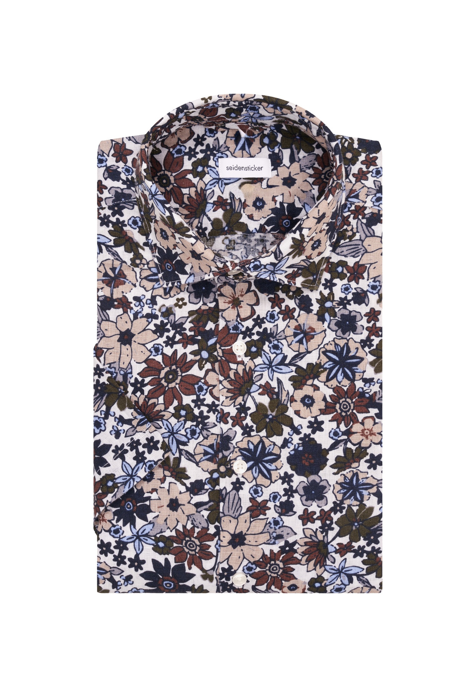 seidensticker Businesshemd »Regular«, Regular Kurzarm Kentkragen Floral
