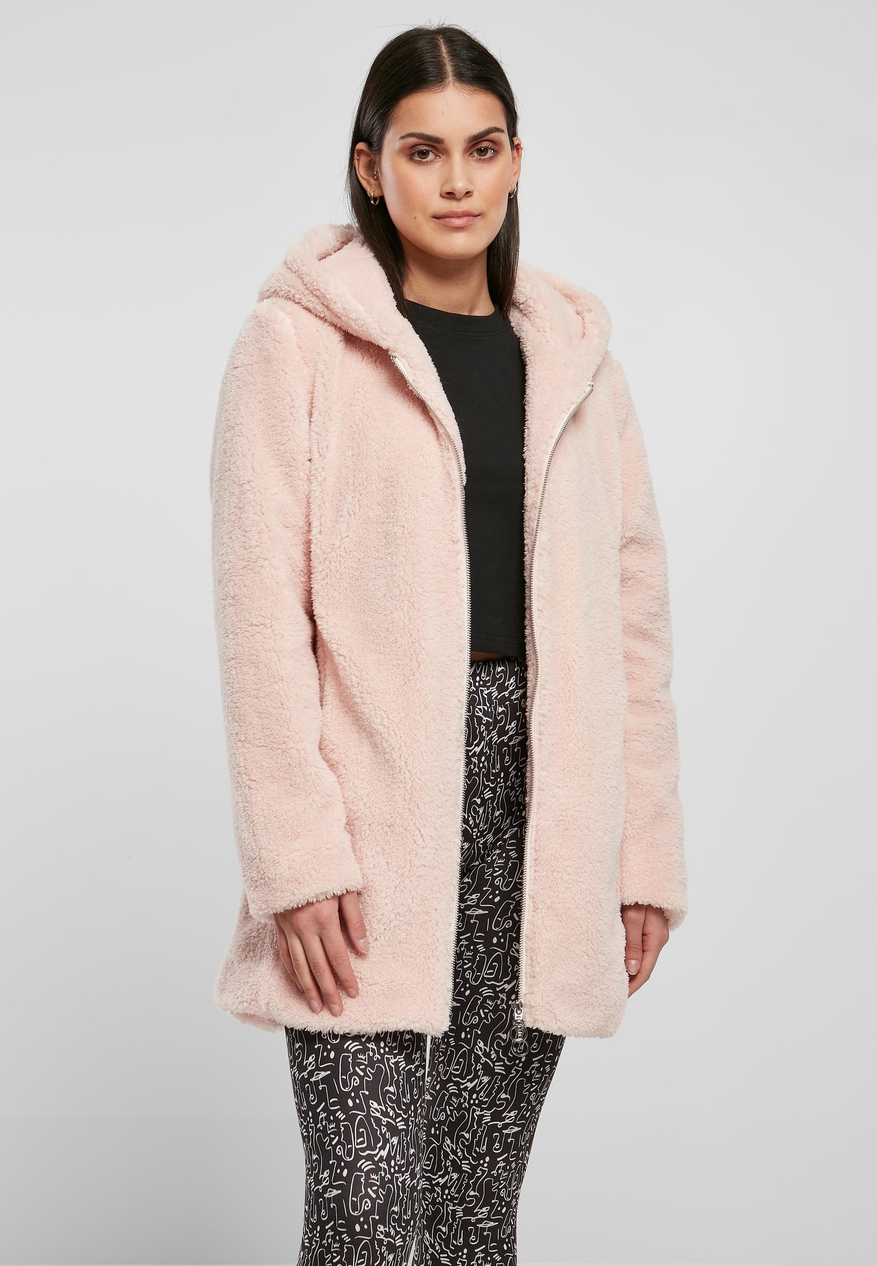 URBAN CLASSICS Allwetterjacke »Urban Classics Damen Ladies Sherpa Jacket«, (1 St.), mit Kapuze