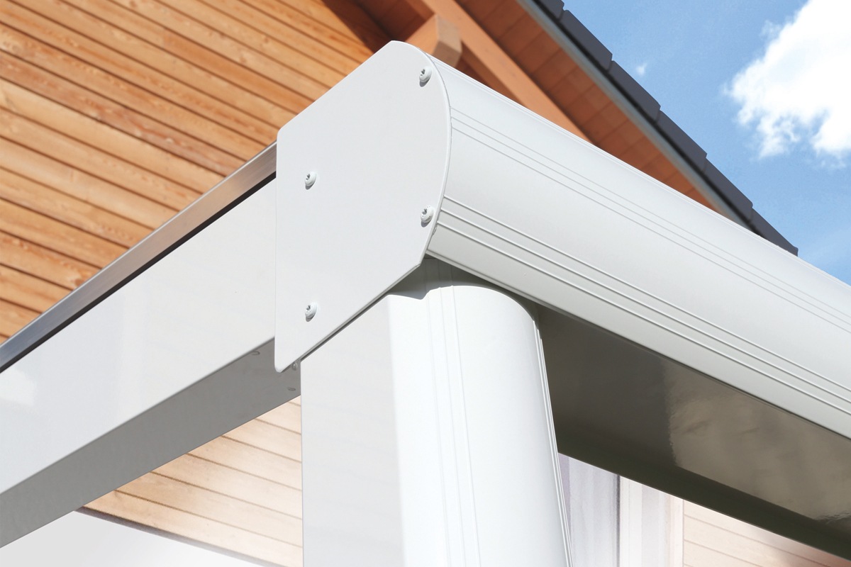 Skanholz Terrassendach »Monza«, Bedachung Verbund-Sicherheits-Glas, Aluminium
